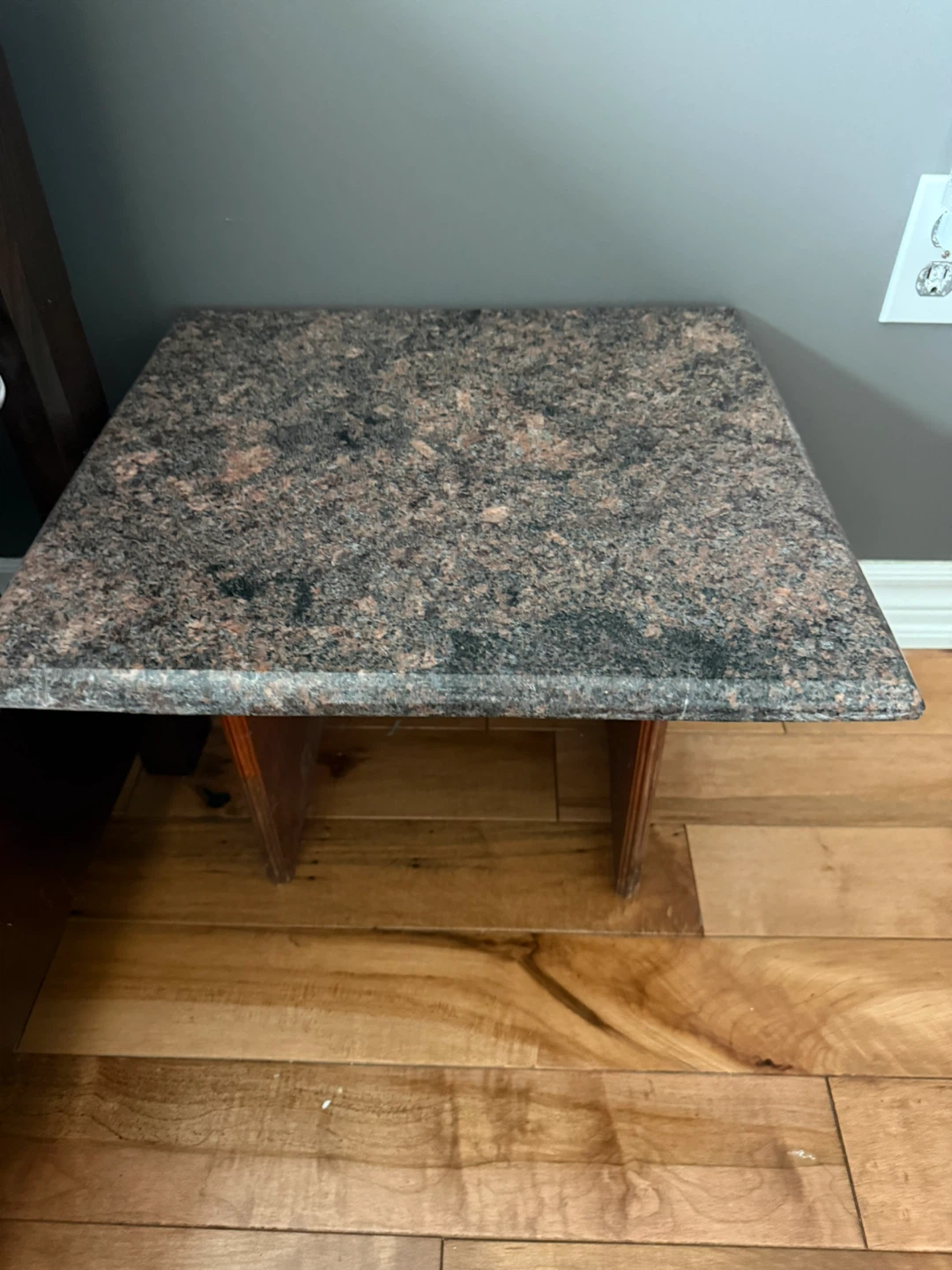 Granite Top Side Table
