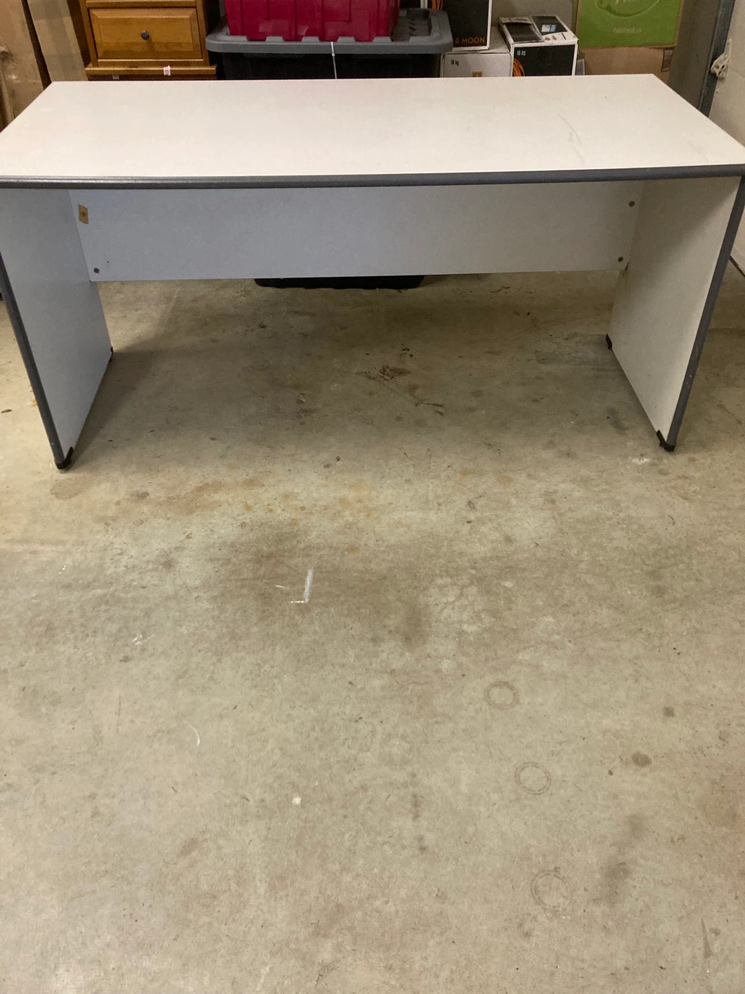 White and Grey Desk/table