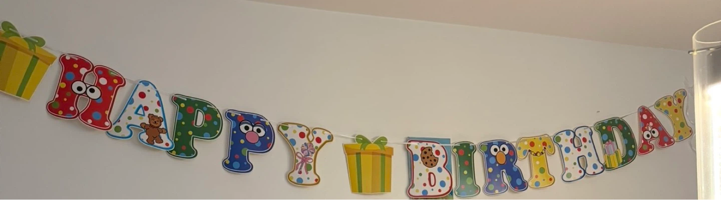 Sesame Street Happy Birthday Banner and backdrop - photo 2