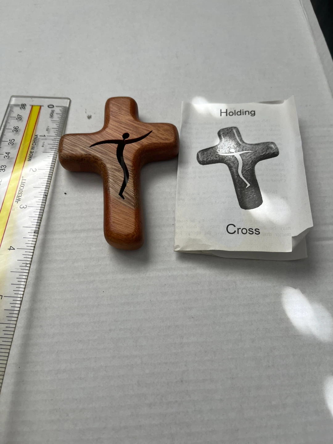 Wooden Cross with Figure - 4 Inch - photo 4