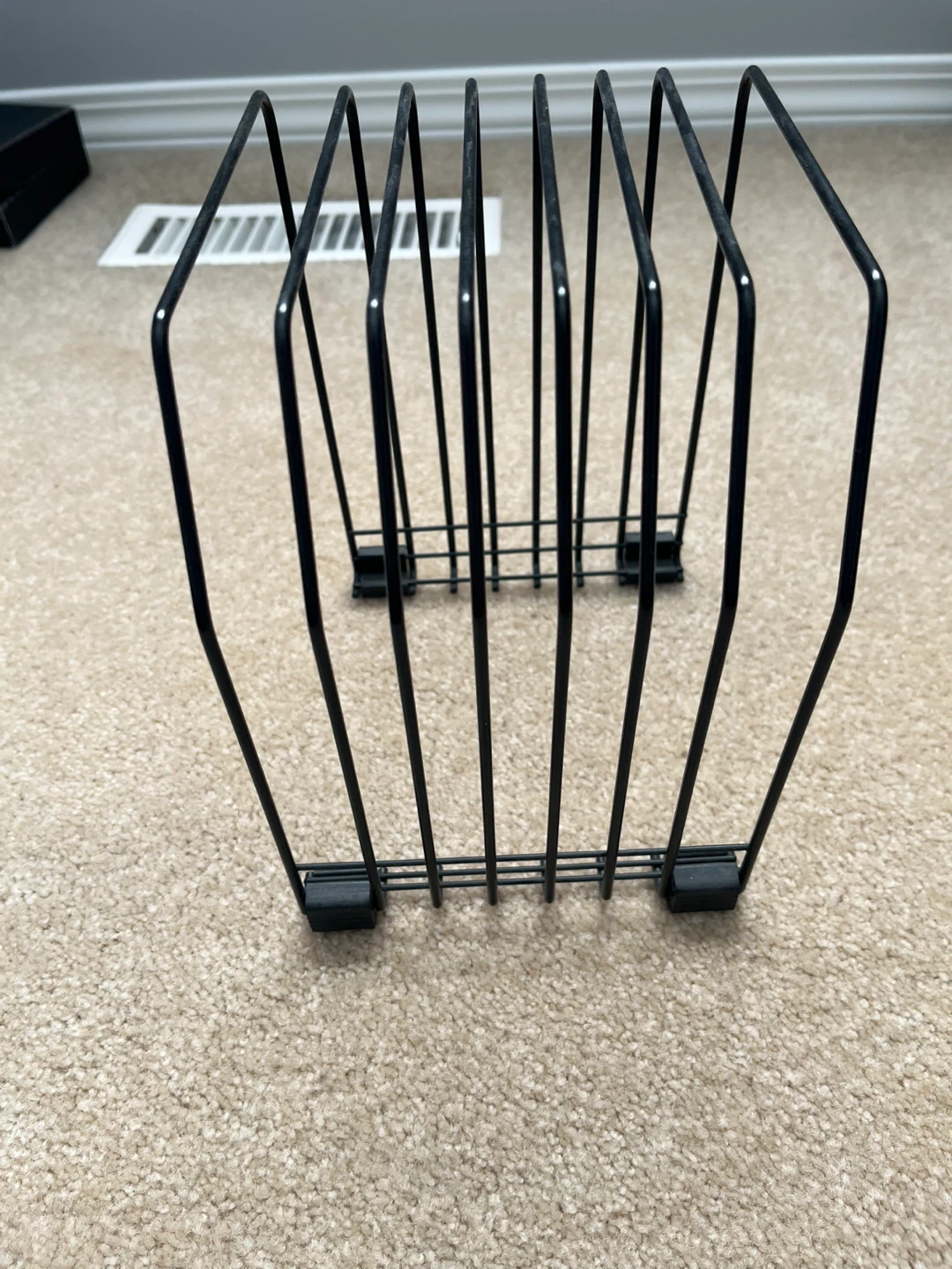 Black Metal Magazine File Holder Organizer - photo 2
