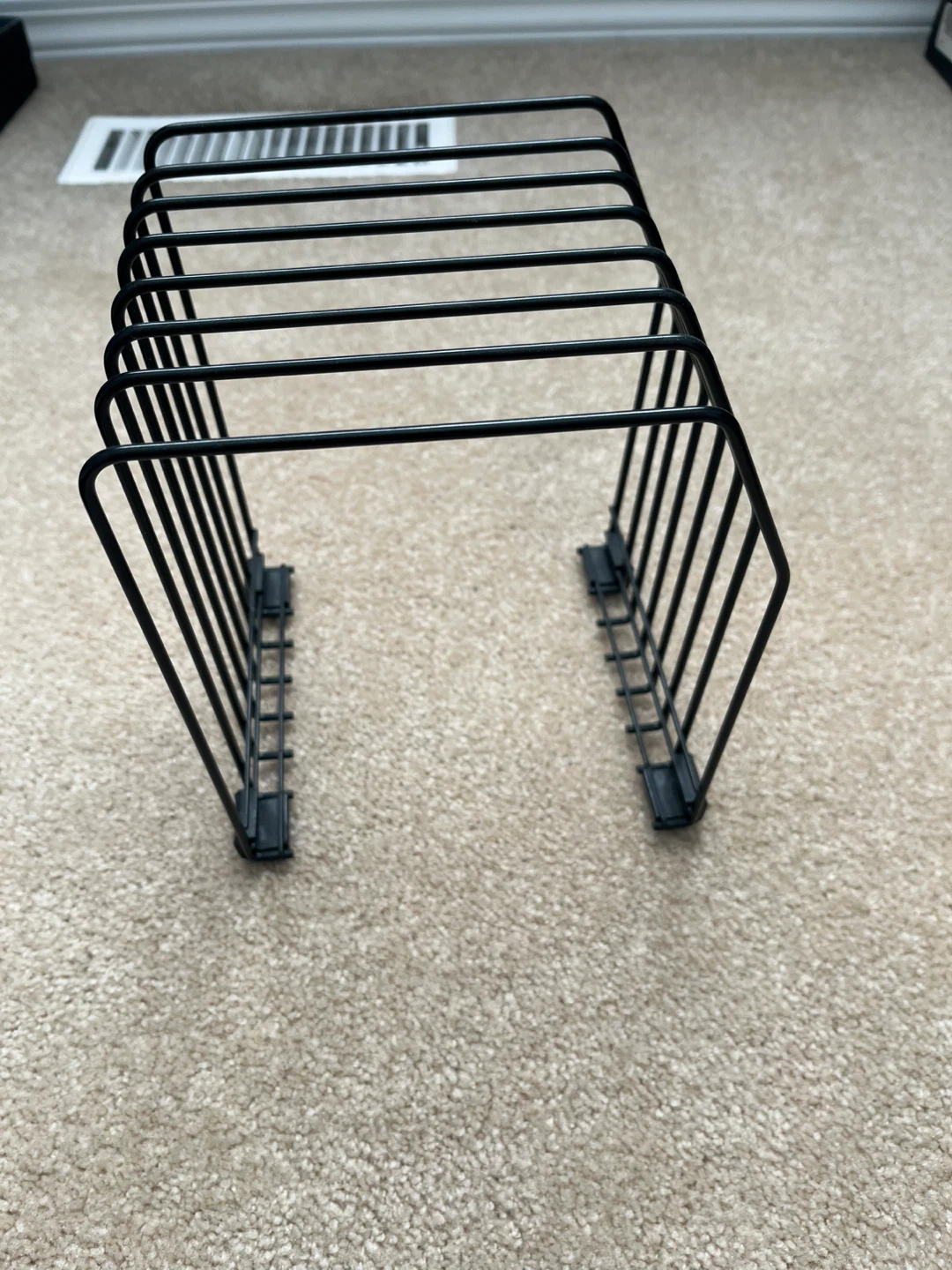 Black Metal Magazine File Holder Organizer