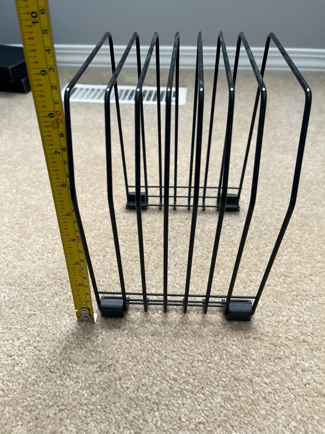 Black Metal Magazine File Holder Organizer - photo 3