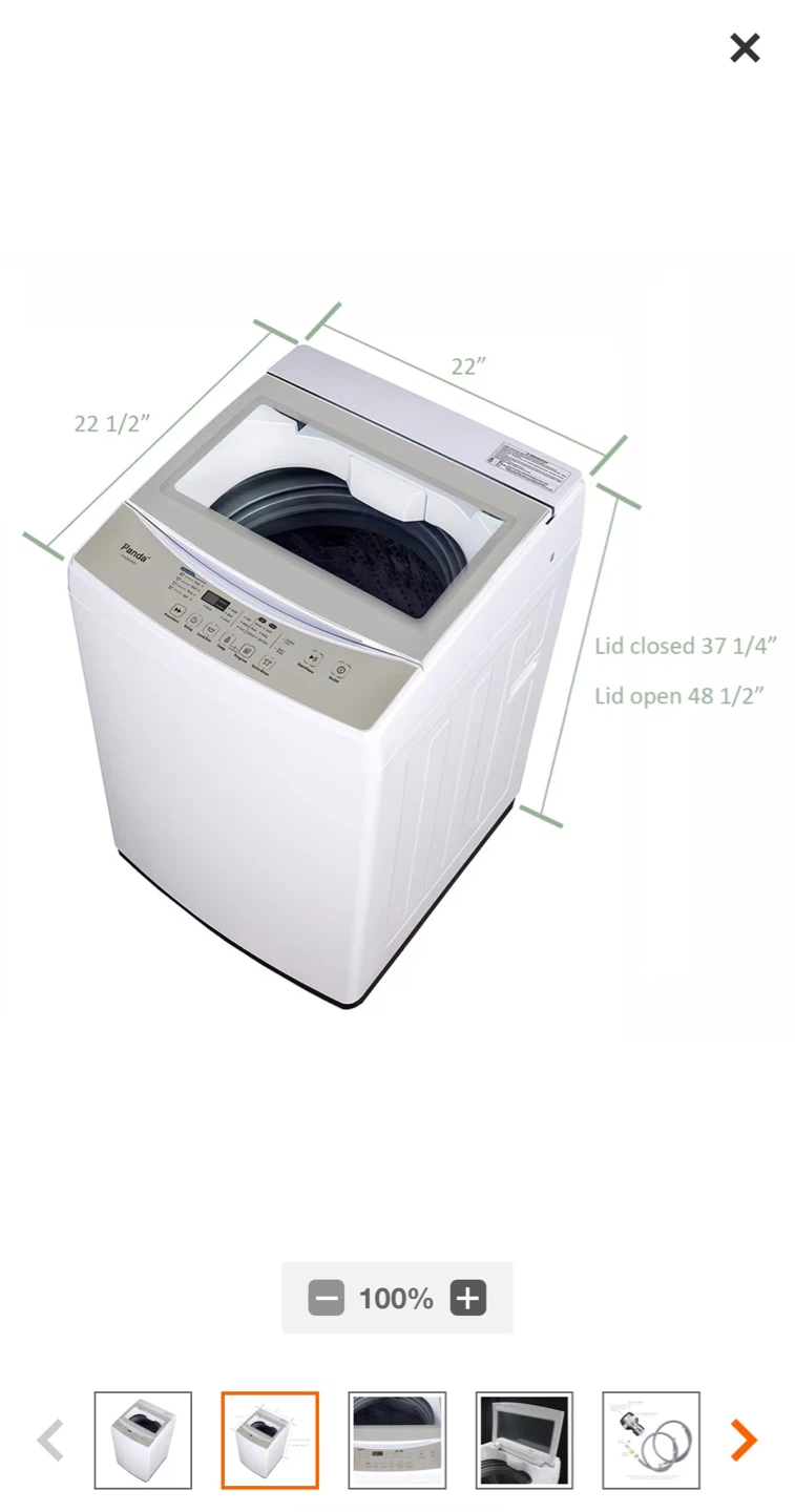 Panda 22" Top Load Washing Machine - photo 3