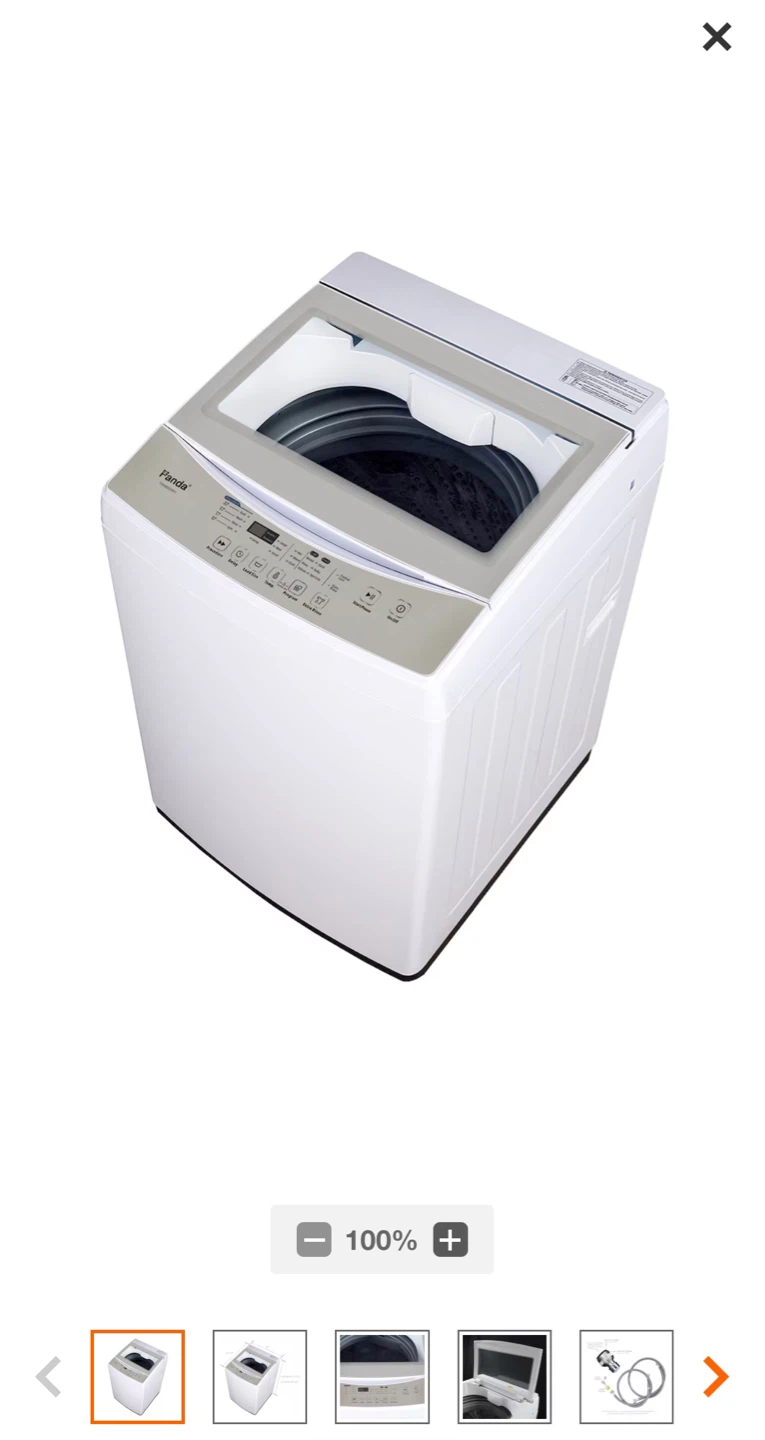 Panda 22" Top Load Washing Machine