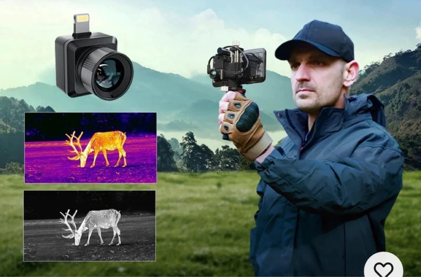 Thermal Monocular + Thermal Camera with Case - photo 2