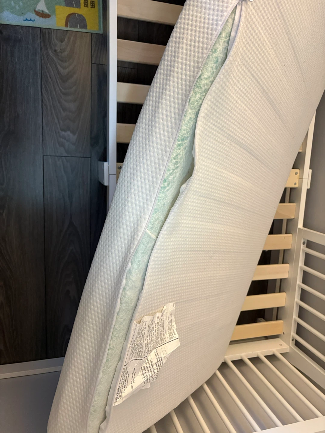 Infant Toddler Bed with Mattress, duvet, fitted sheet - photo 3