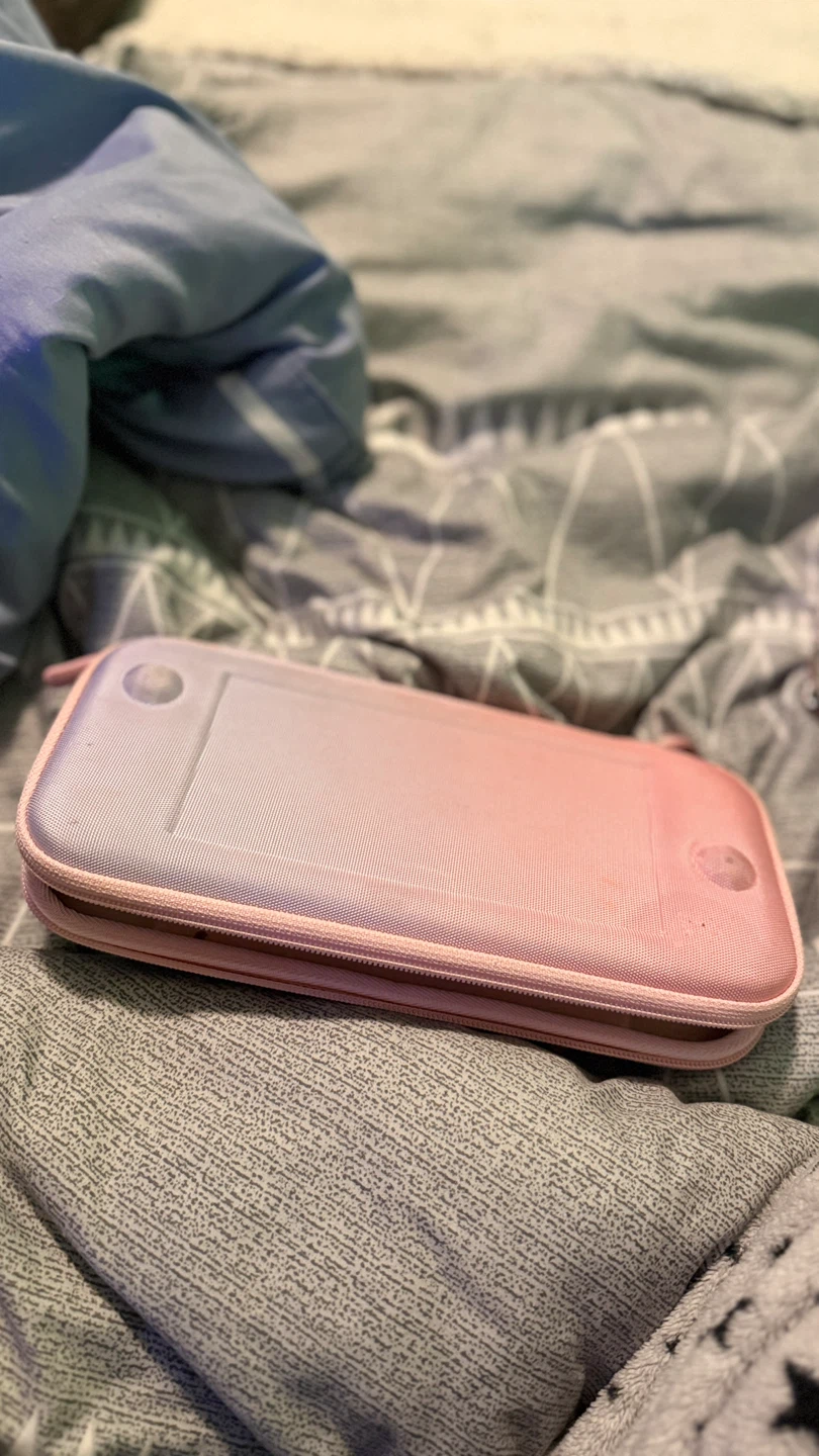 Pink Nintendo Switch Carrying Case with Accessories