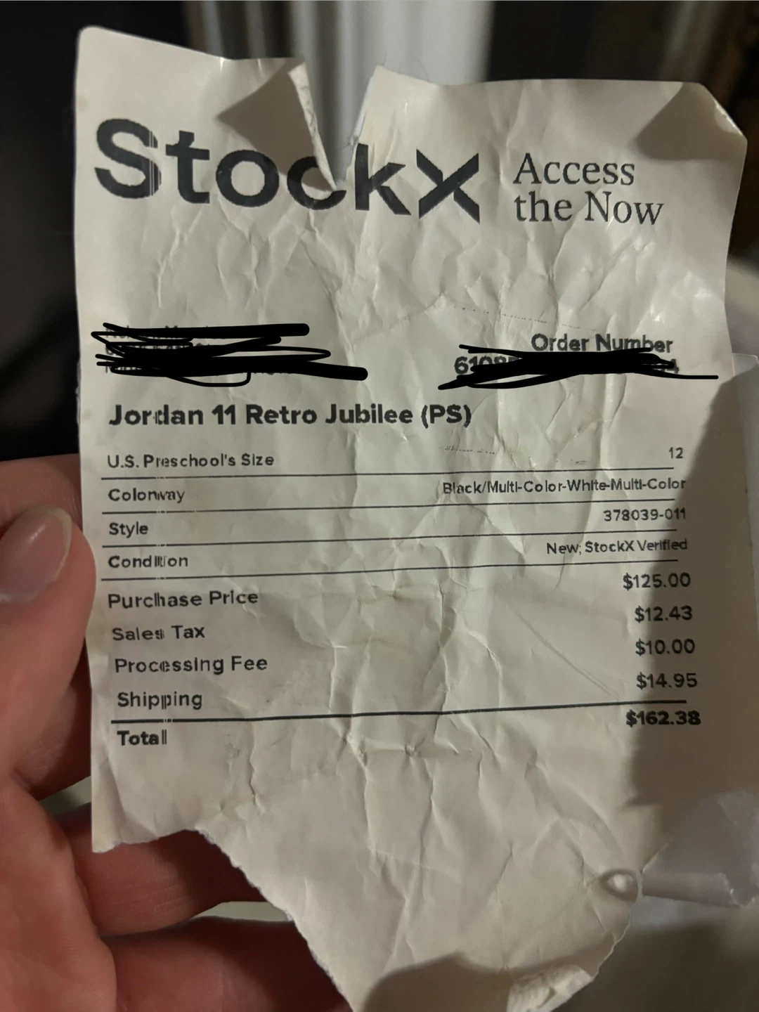 Jordan 11 Retro Jubilee (PS) NEVER USED - photo 3