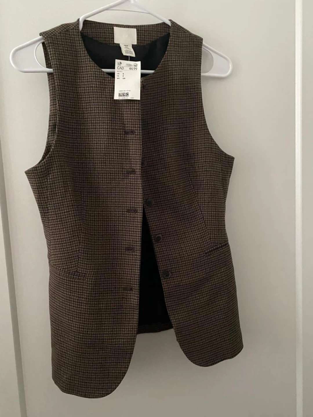 H&M Women's Houndstooth Vest - Size S - photo 3
