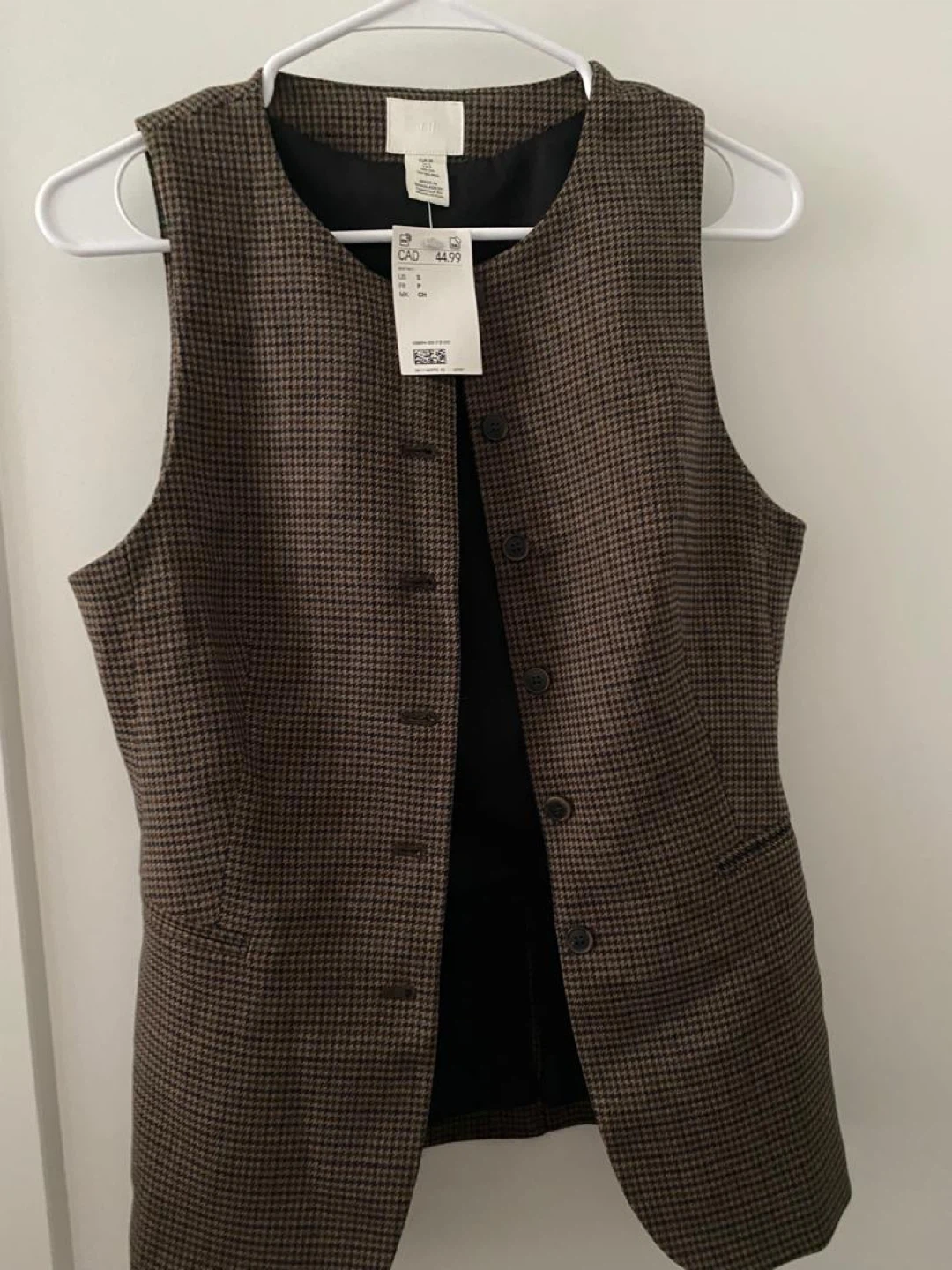 H&M Women's Houndstooth Vest - Size S