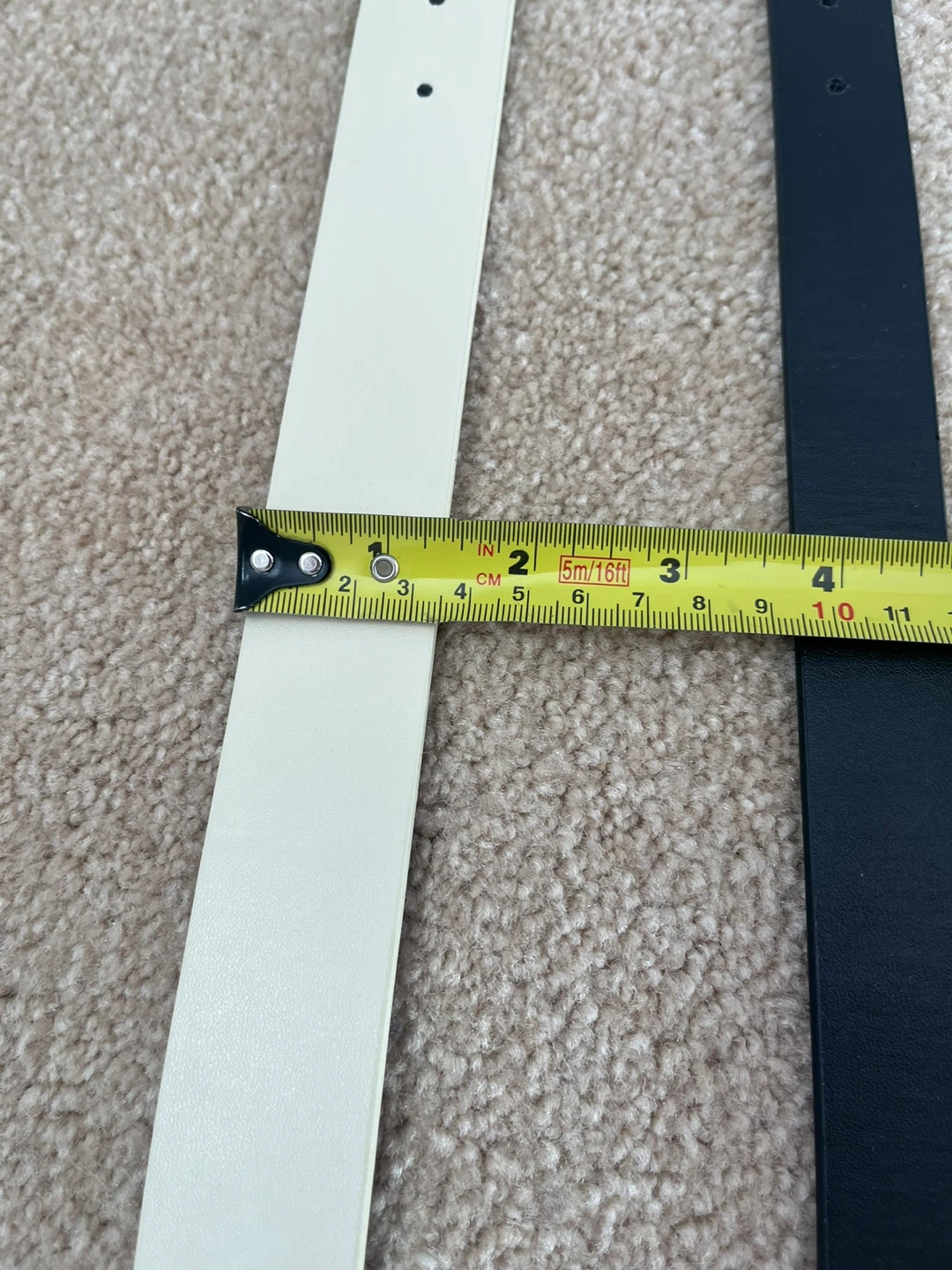 Set of 3 Women's Fashion Belts - Cream, Black, Tan - photo 3