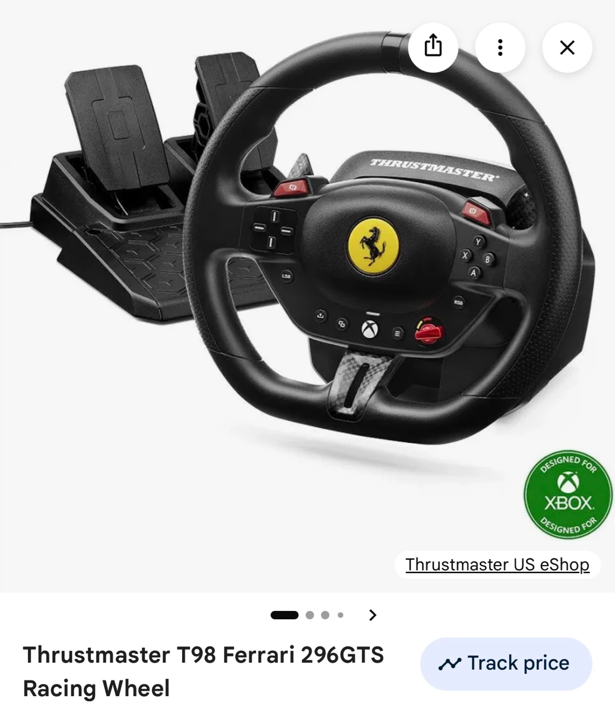 Thrustmaster T98 Ferrari 296GTS Racing Wheel