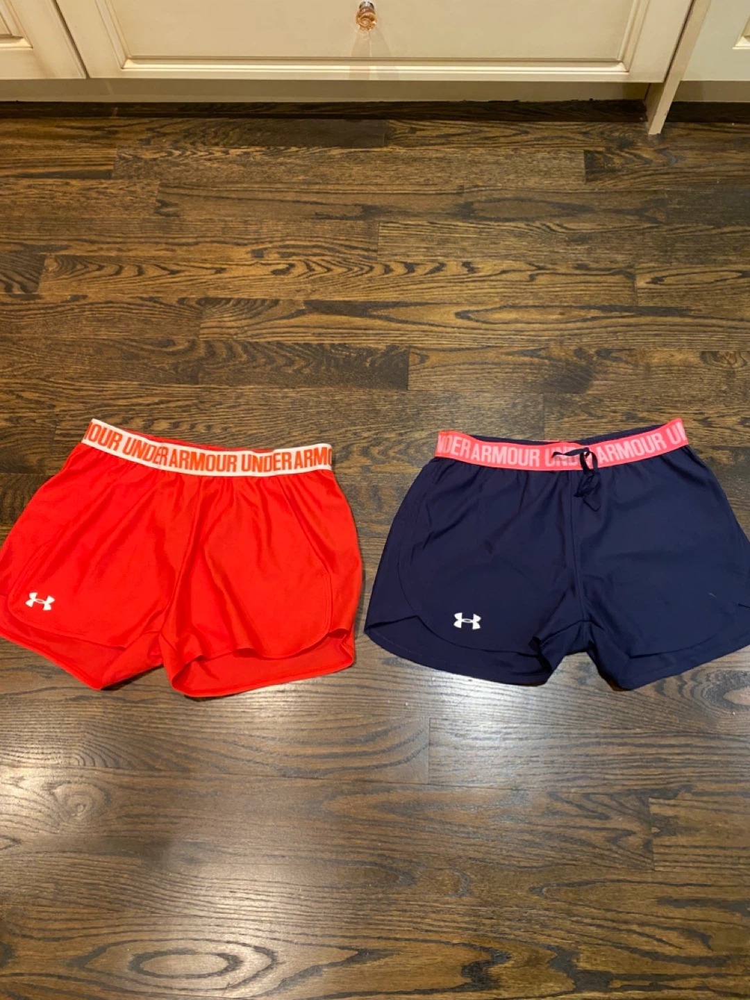 Under Armour Women's Running Shorts - Red and Navy