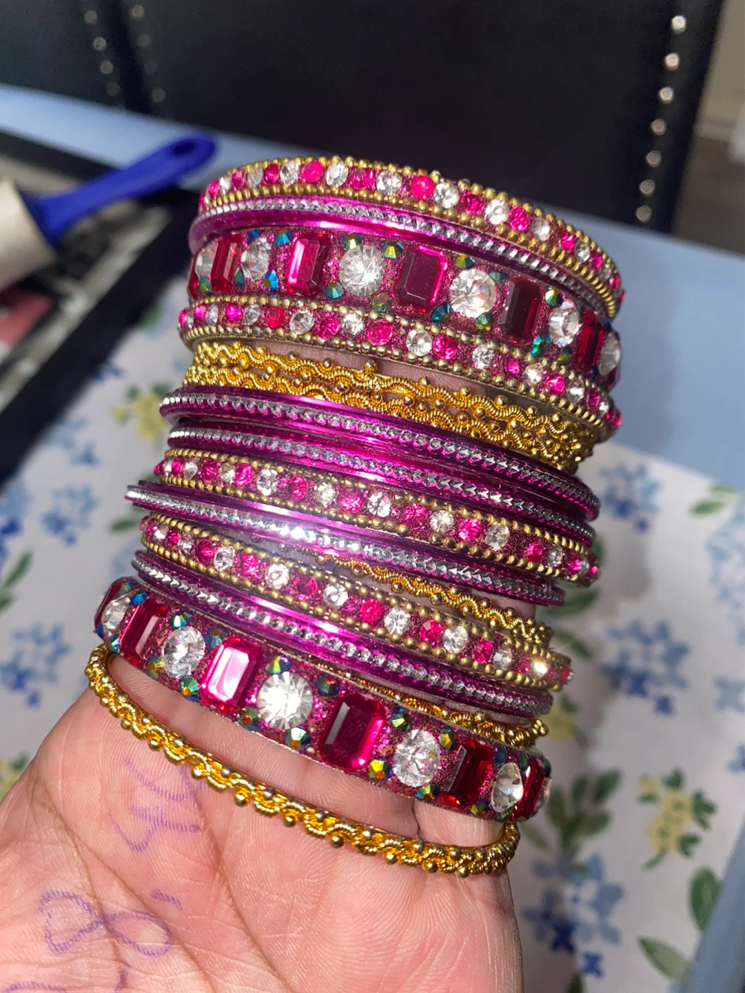 Bangles - Pink, Gold, and Purple - photo 3