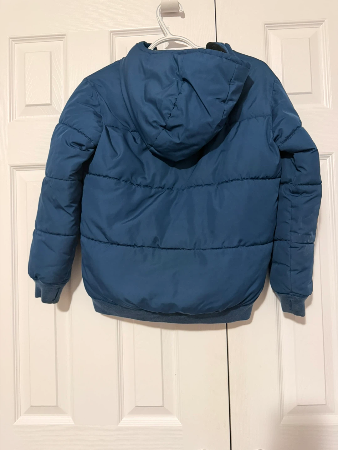 Old Navy Puffer Jacket - Blue, Size L (10-12) - photo 3