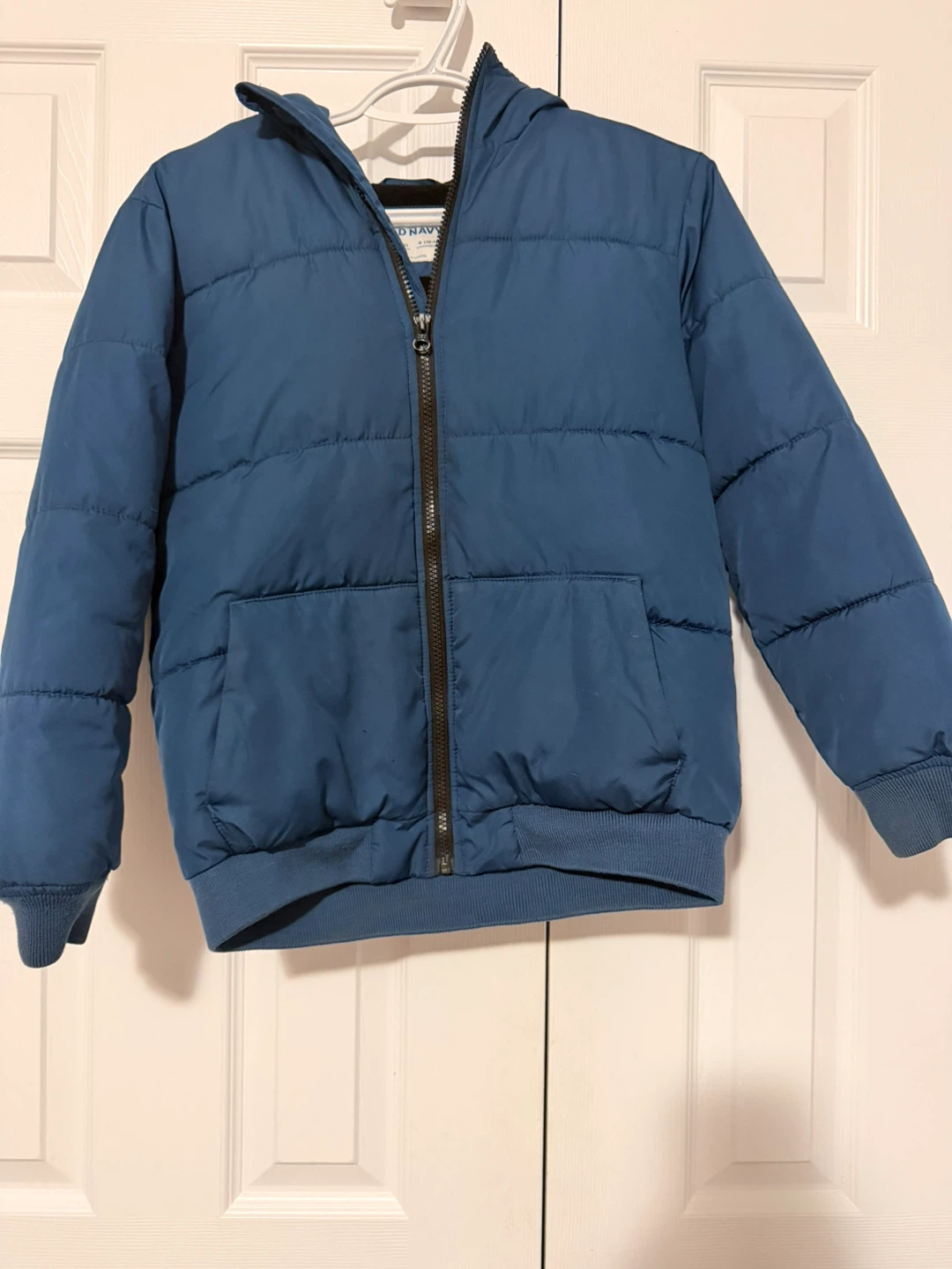 Old Navy Puffer Jacket - Blue, Size L (10-12)