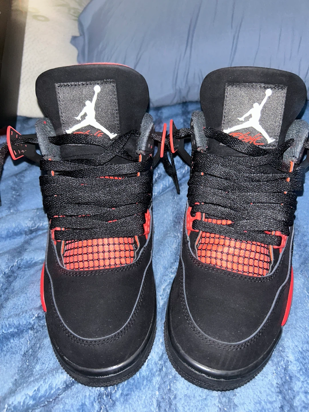 Air Jordan 4 Retro SE Black Cement Red Men's Shoes - photo 2