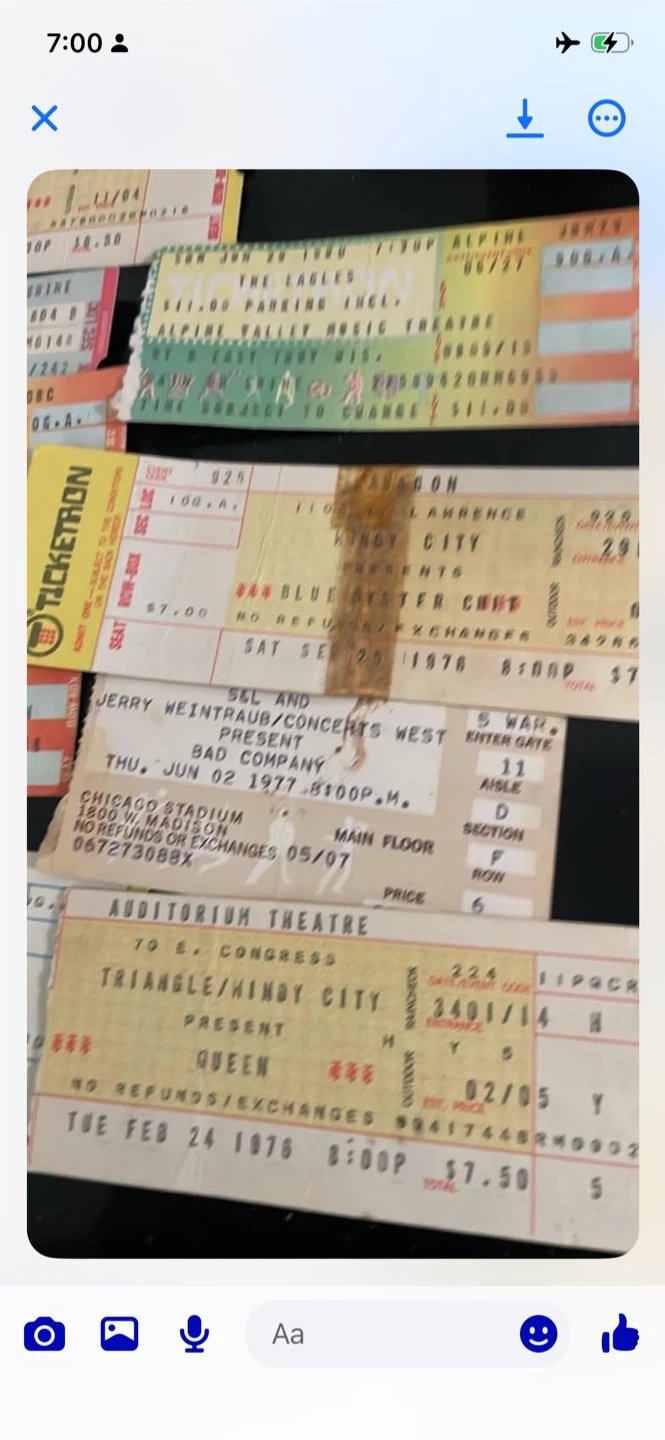 Collection of Vintage Concert Tickets - photo 4