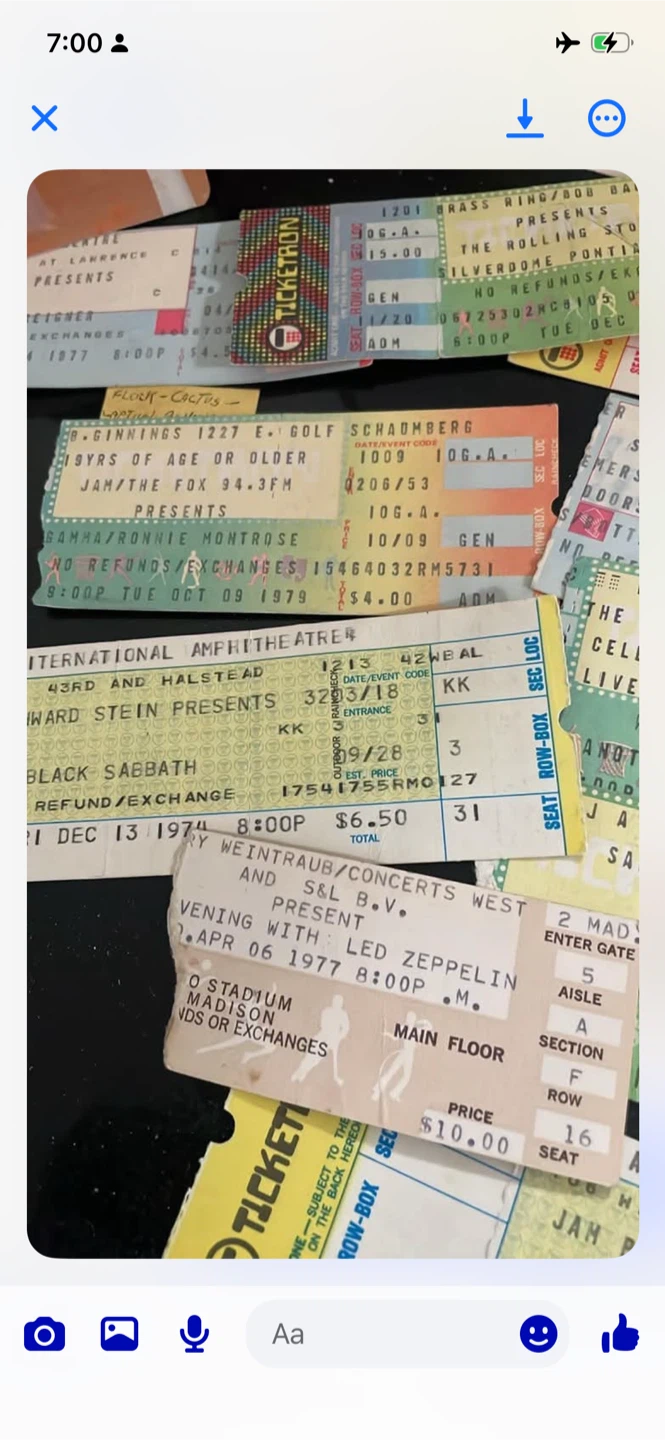 Collection of Vintage Concert Tickets - photo 2