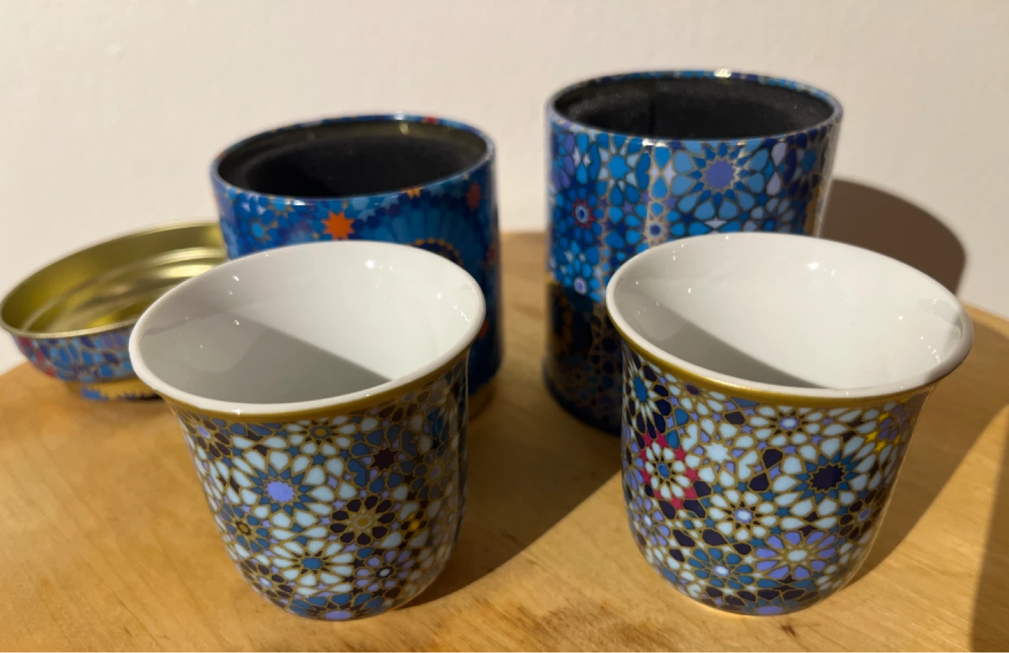 Images D’orient - Moucharabieh Blue Decorative Coffee Cups Set - photo 4
