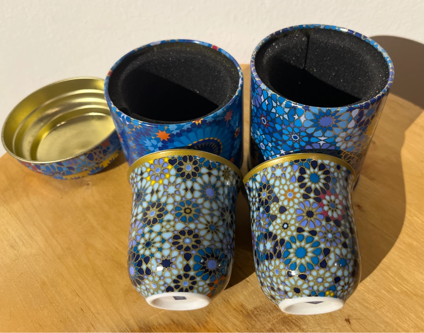 Images D’orient - Moucharabieh Blue Decorative Coffee Cups Set - photo 5