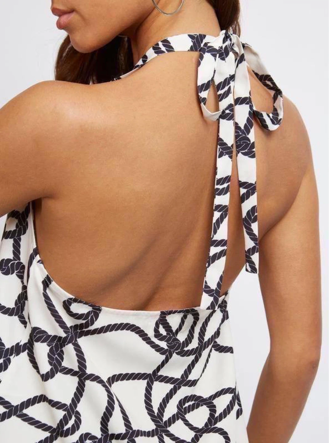 4th Reckless White Off-Shoulder Printed Blouse – Size UK 10 (M) - photo 4