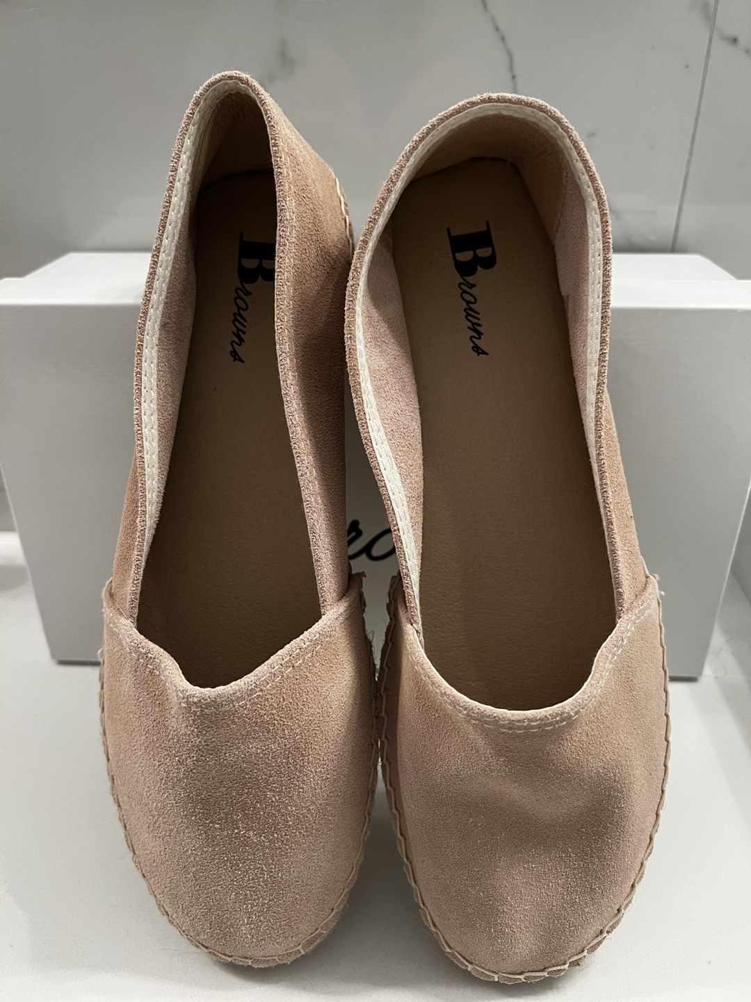 NEW Browns Dama2 Rosa Espadrille Flats - Size 39