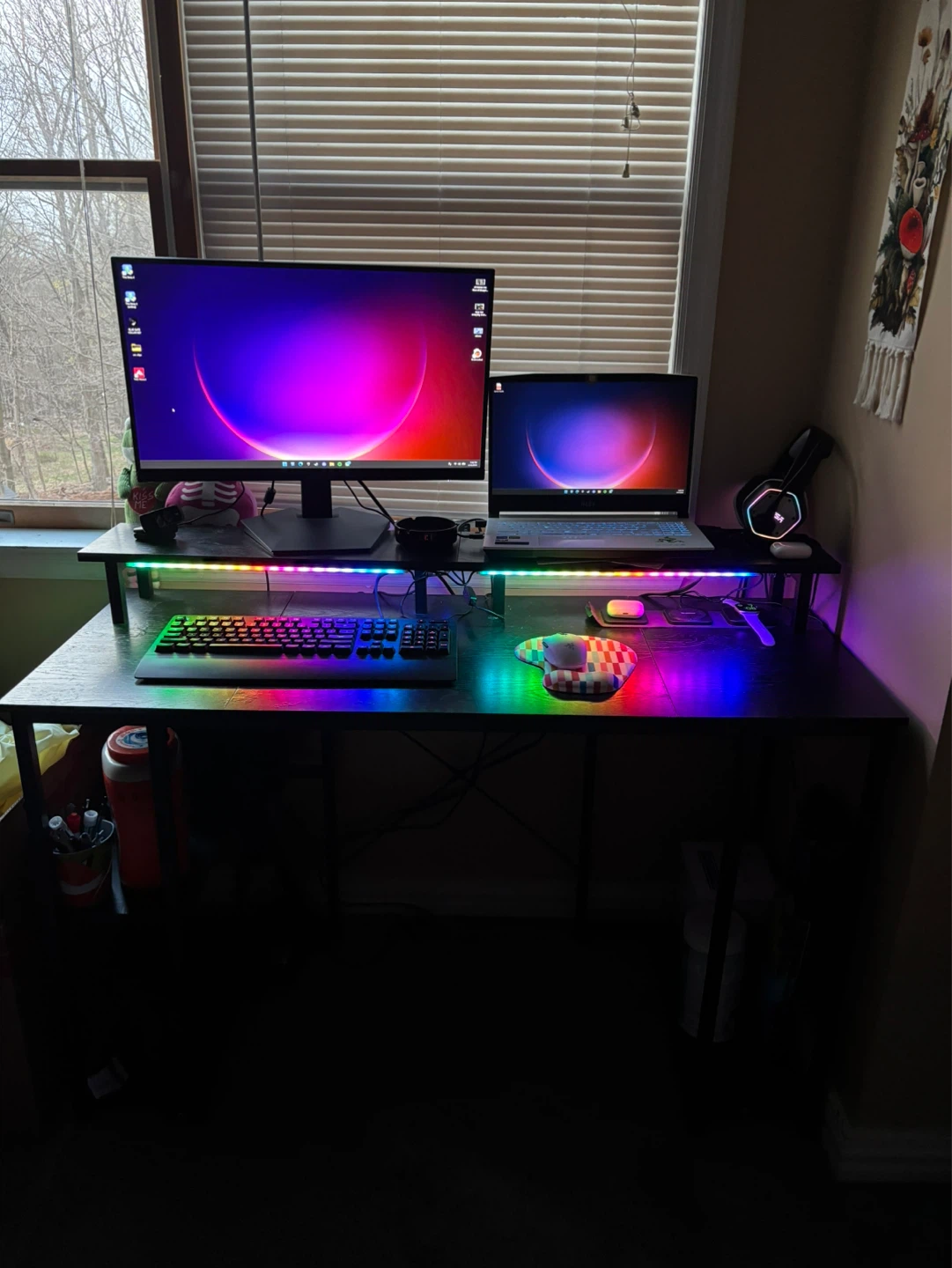 Gaming Table with LED Lights - Used Good - photo 2