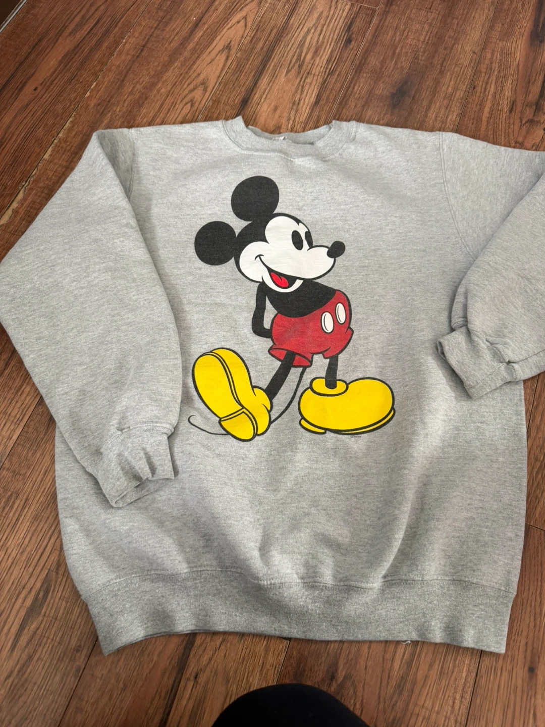 Grey Mickey Mouse Crewneck Sweatshirt