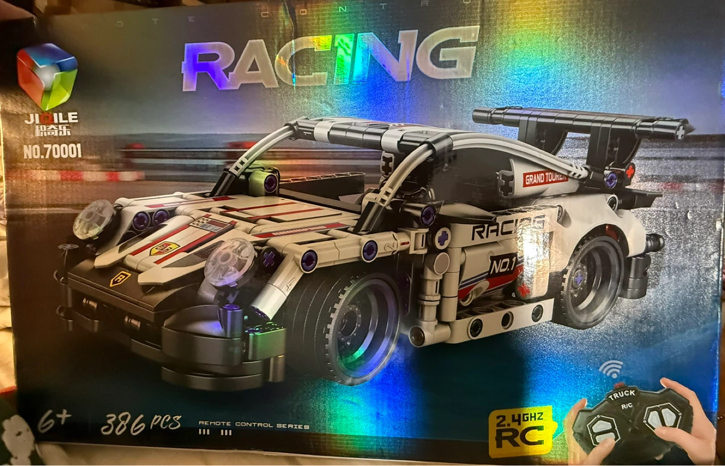 JI LE Racing Remote Control Car Building Blocks Kit - photo 2