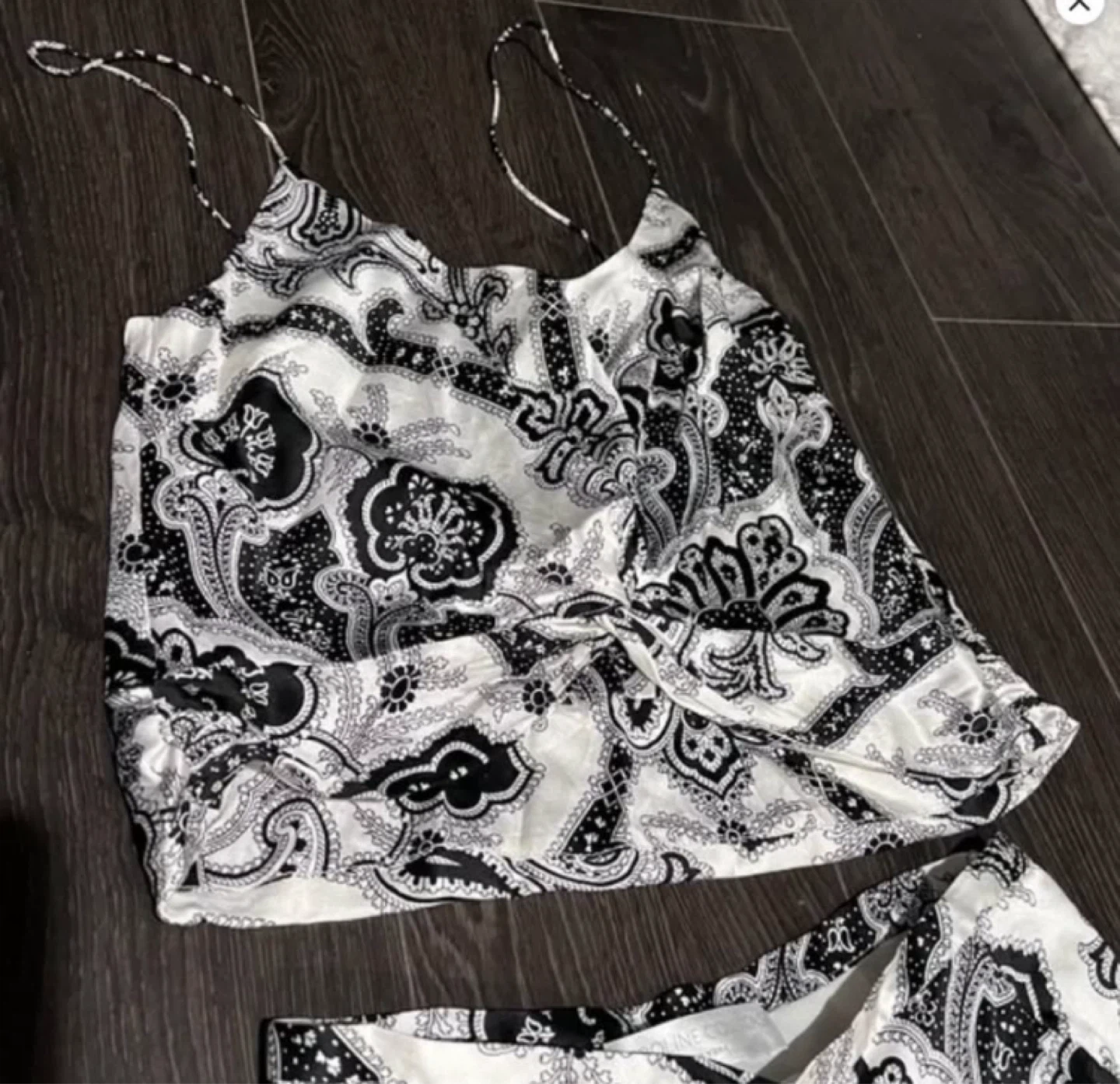Caroline Constas Silk Top Skirt Matching Set XS NEW - photo 2