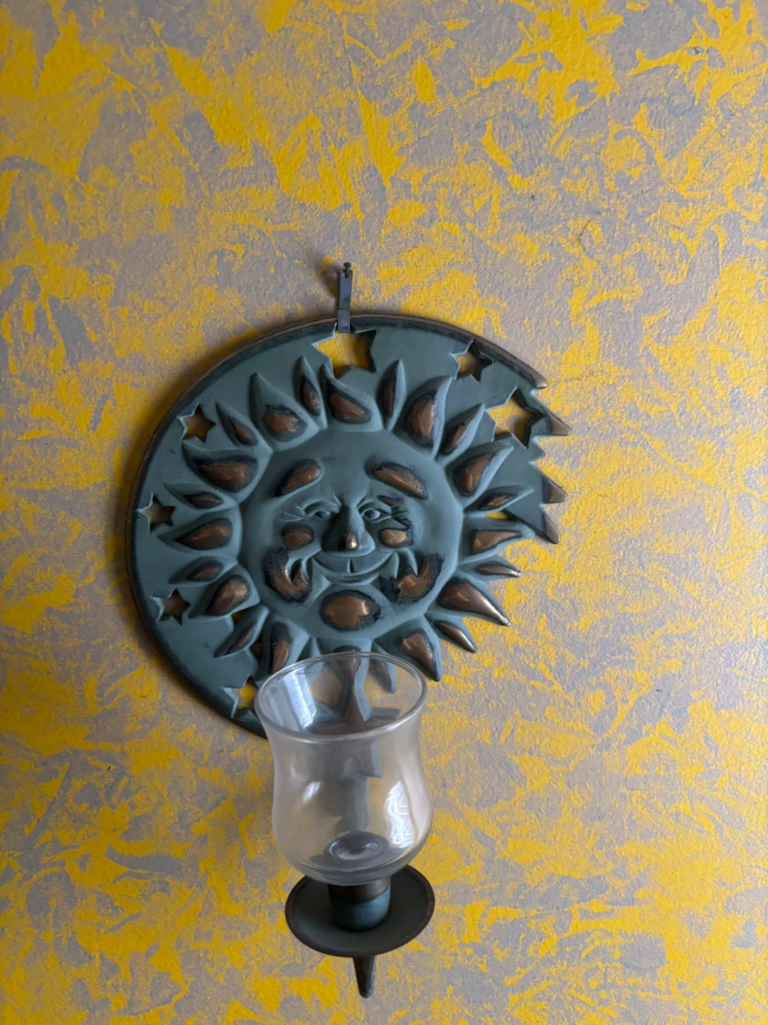 Set of 2 Sun and Moon Wall Candle Holders - photo 2