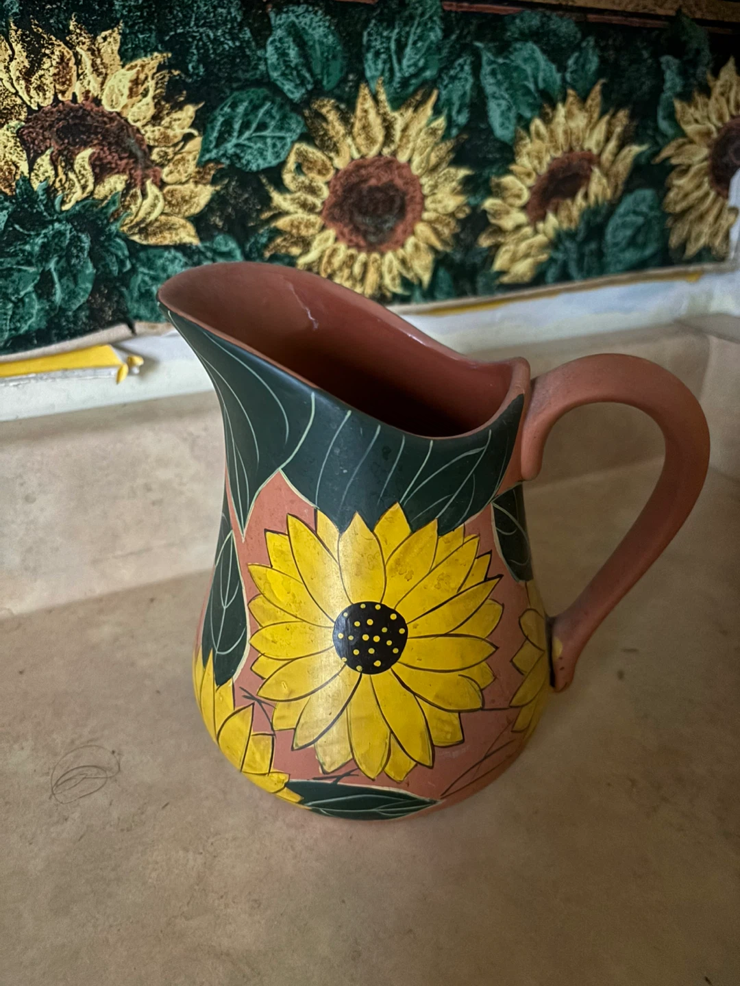 Decorative Sunflower Pitcher