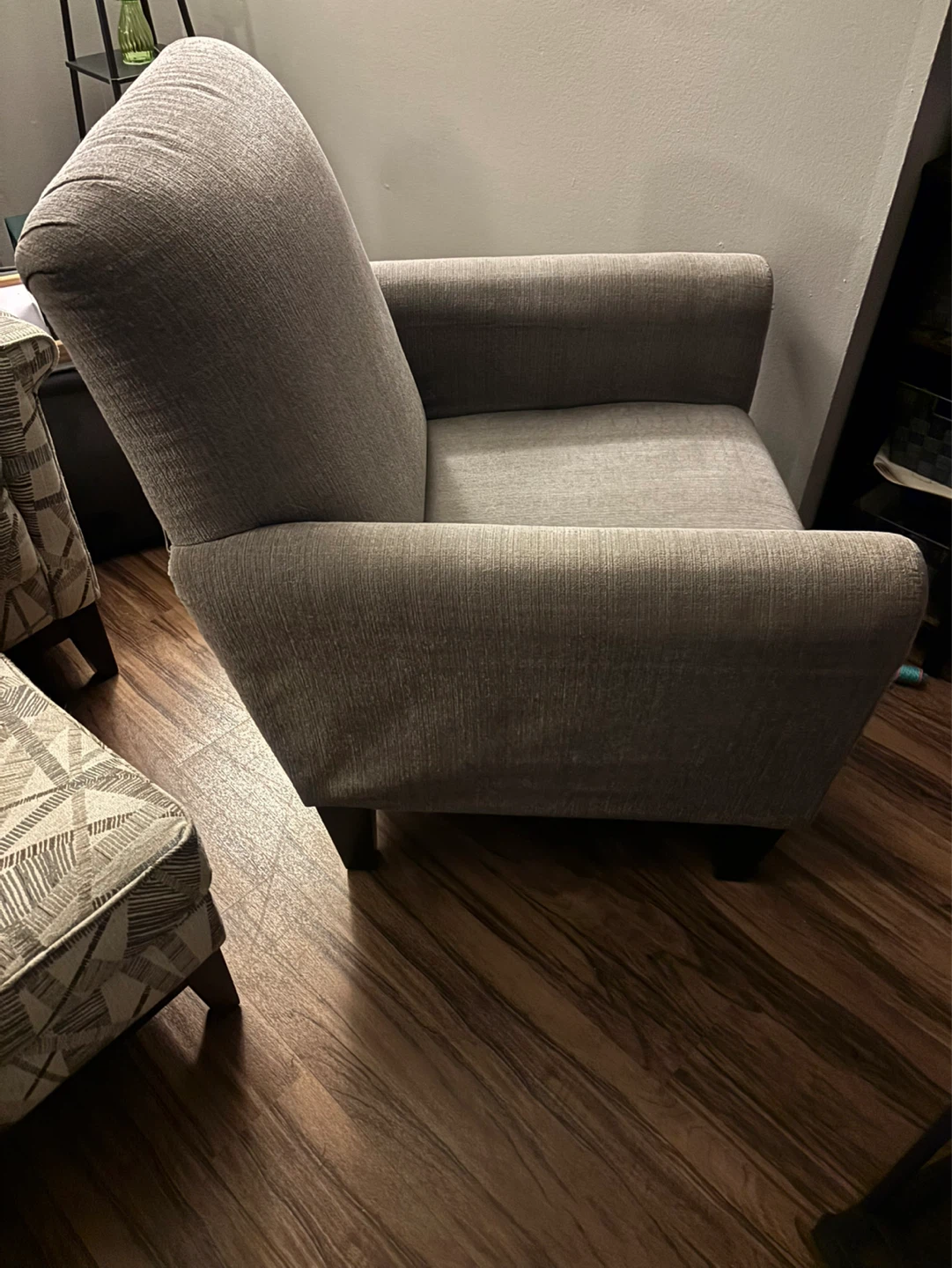 Moving- Need to sell Grey Fabric Accent Chair - photo 3