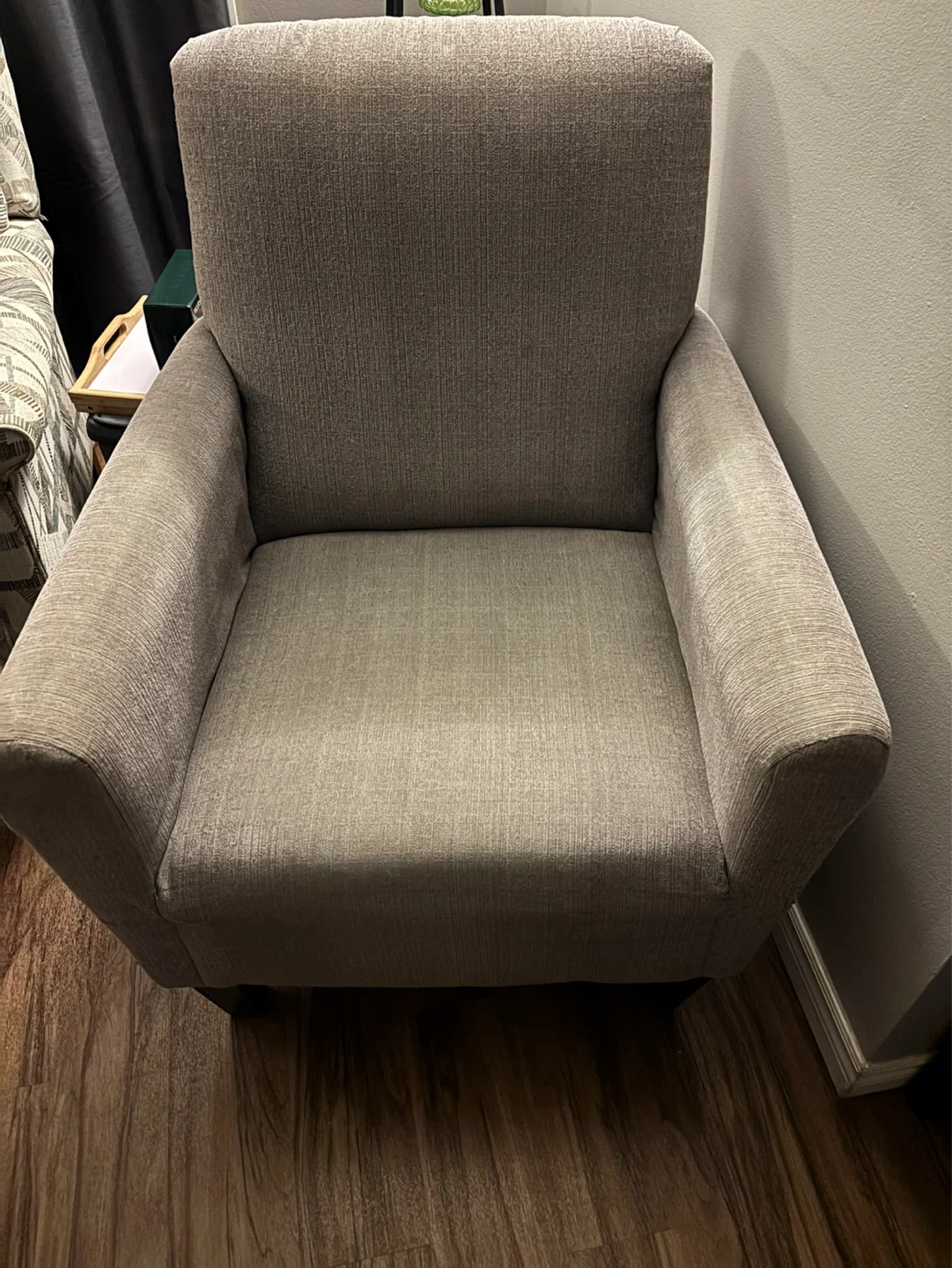 Moving- Need to sell Grey Fabric Accent Chair - photo 2