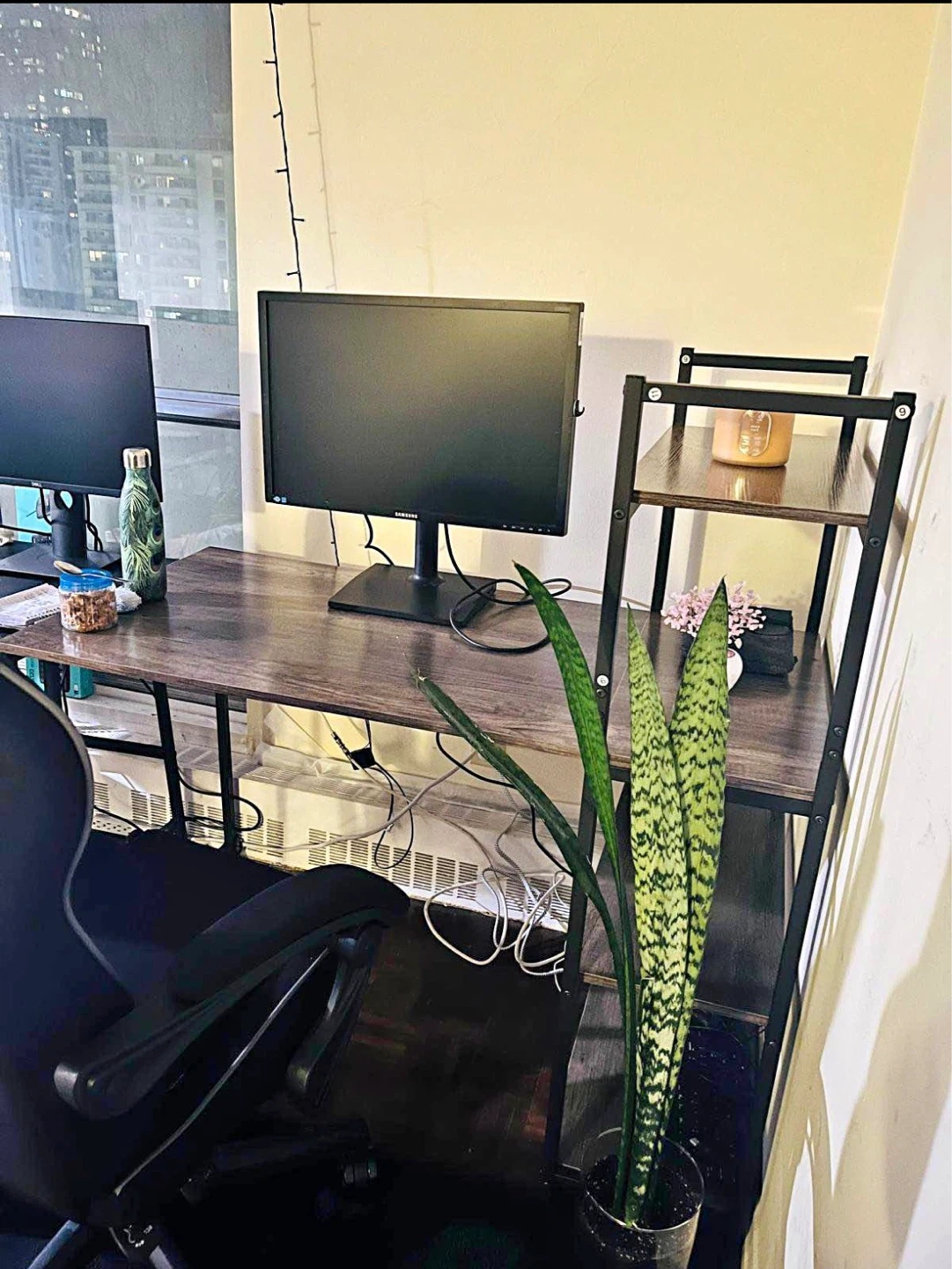 Brown desk with shelves. Moving sale!!!