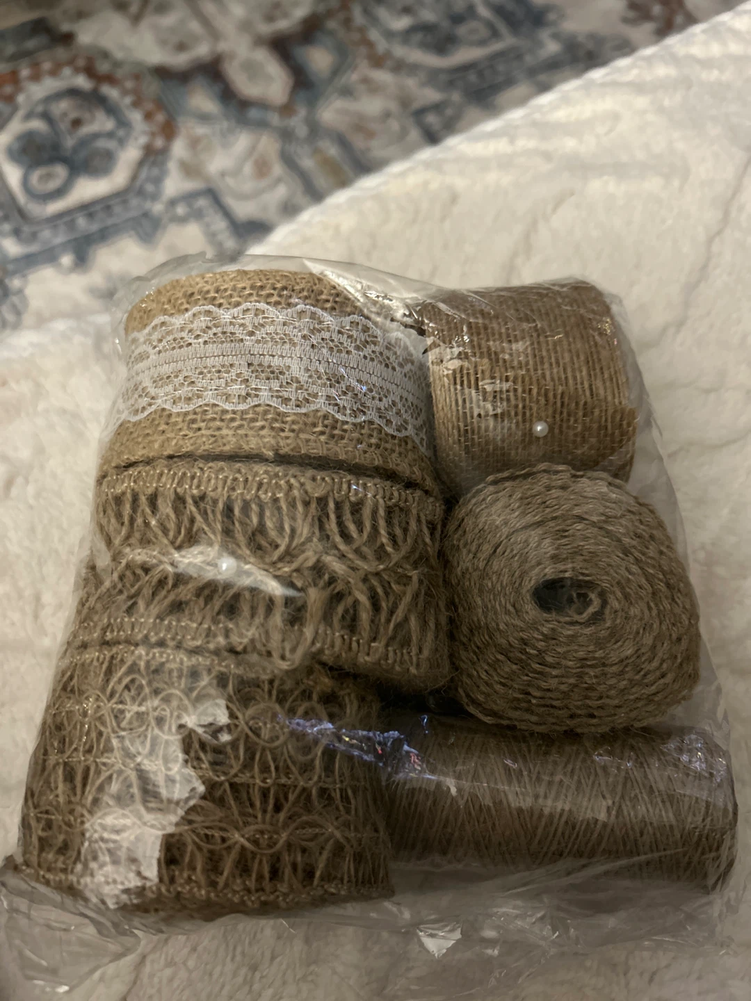 Burlap Ribbon and Twine Craft Set