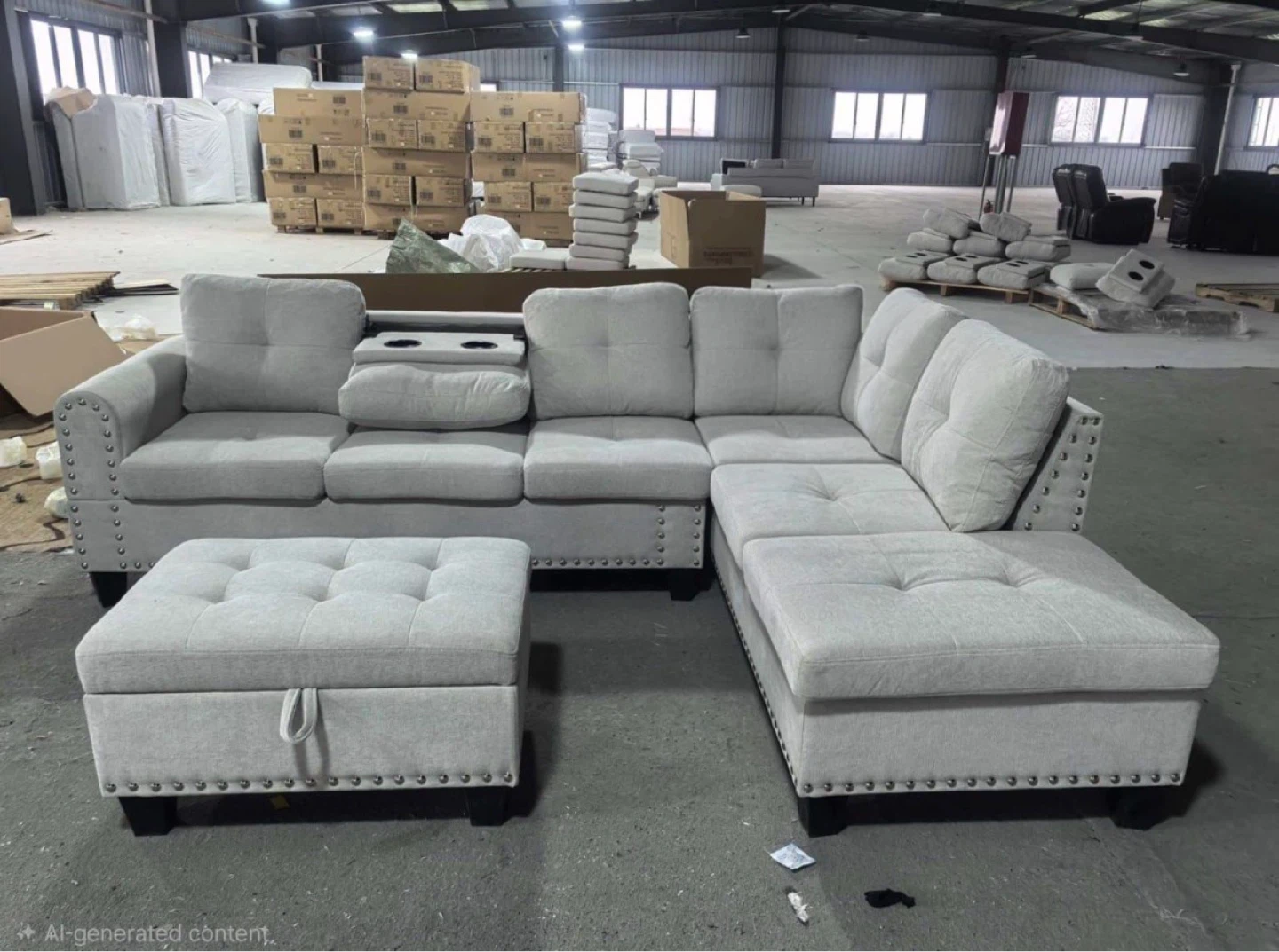 Brand new  Sectional Sofa with Ottoman