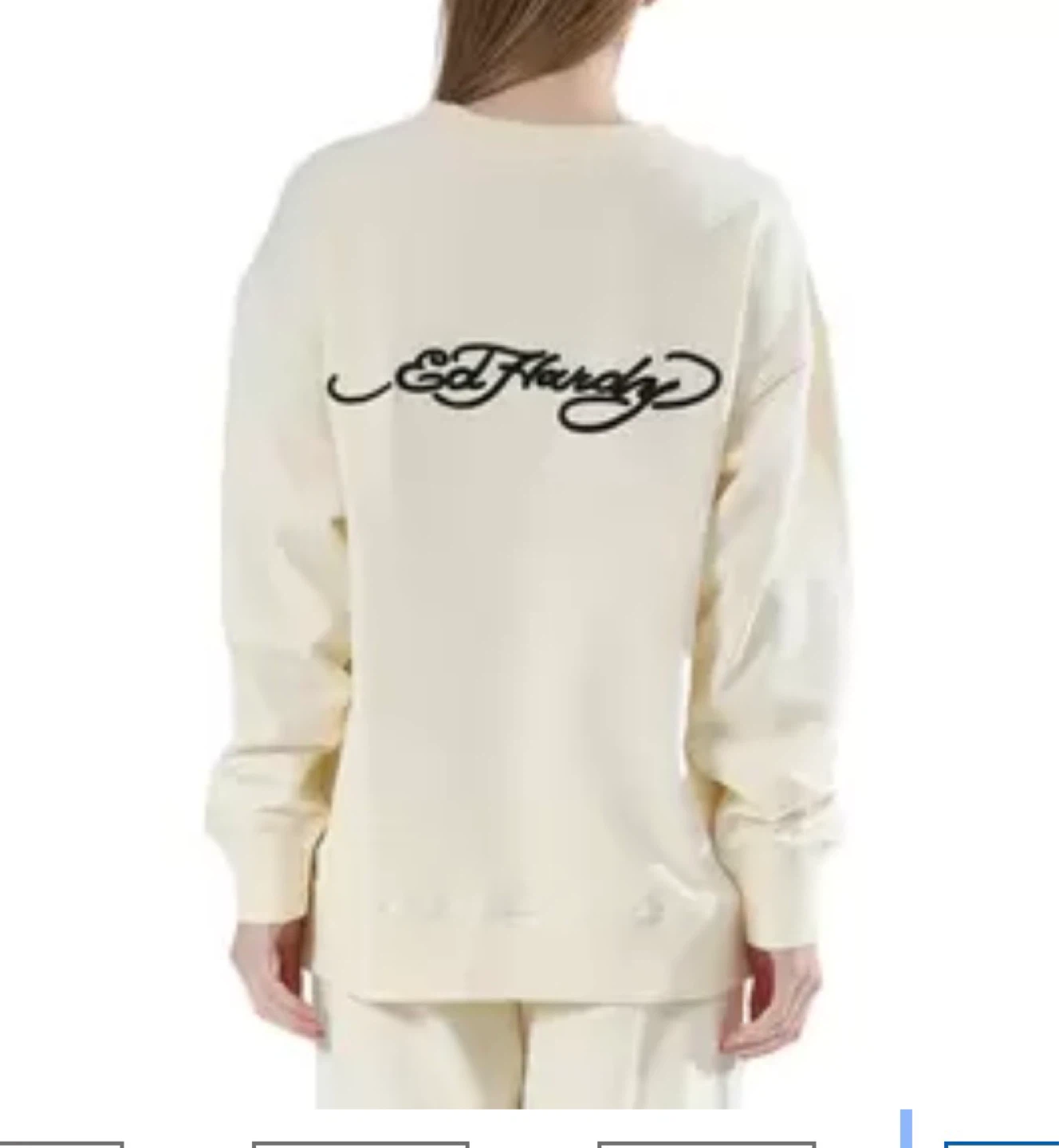 Ed Hardy Cream Crewneck Sweatshirt - photo 2