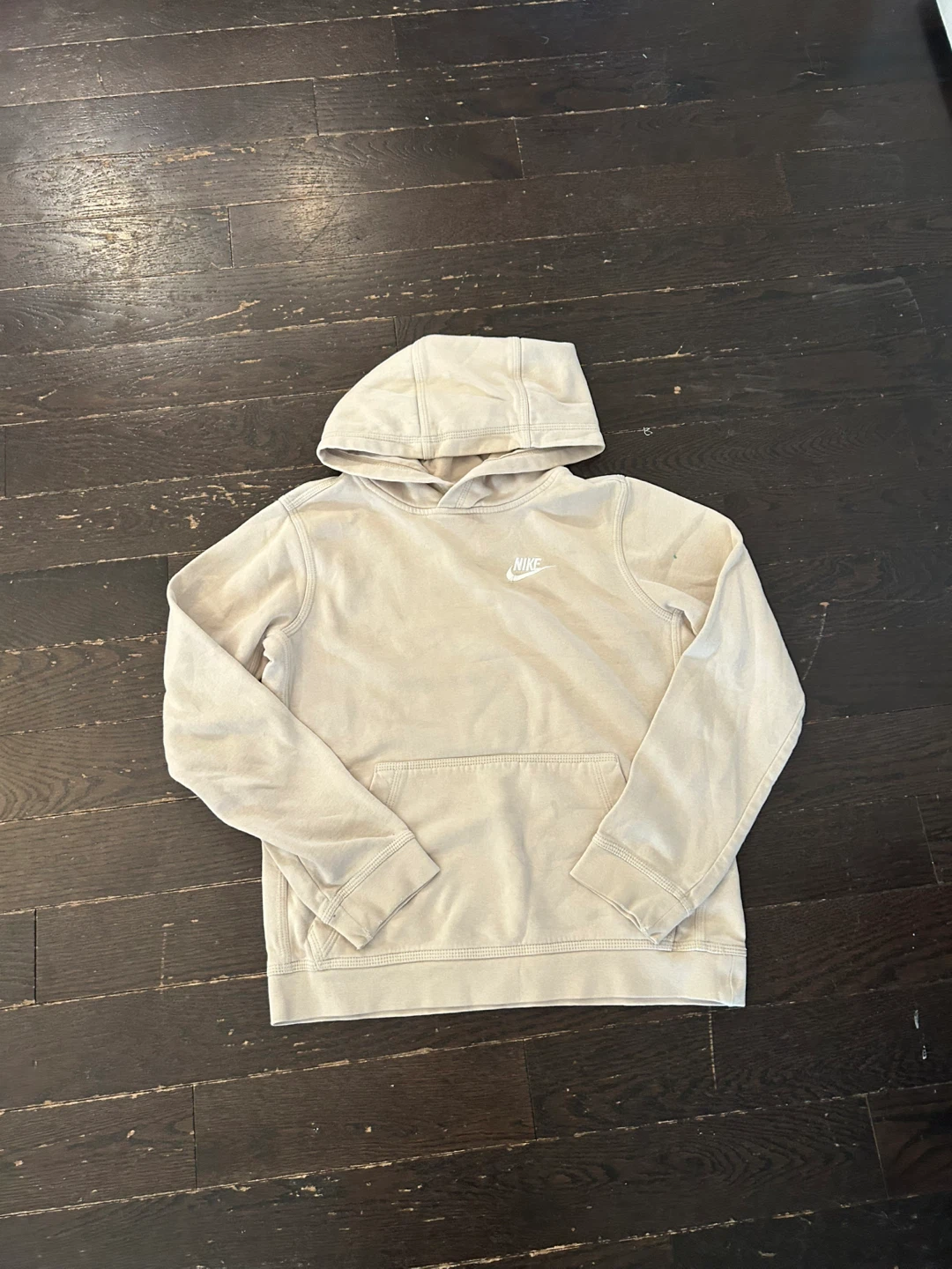 Kids beige Nike hoodie