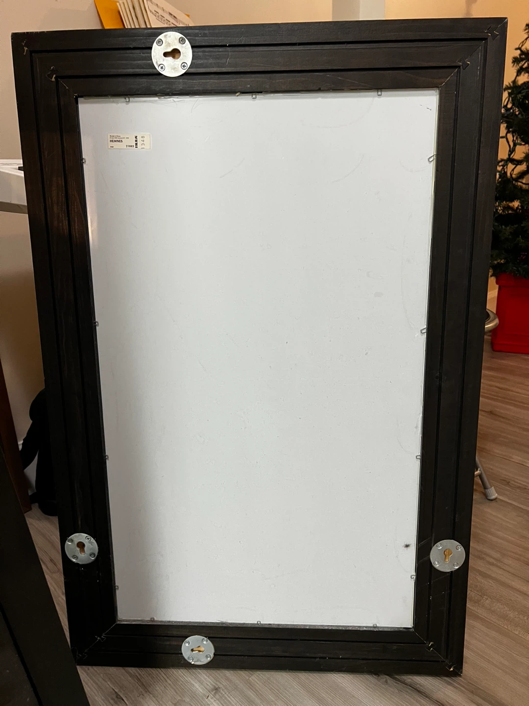 Ikea Dark Brown Framed Mirror - photo 3