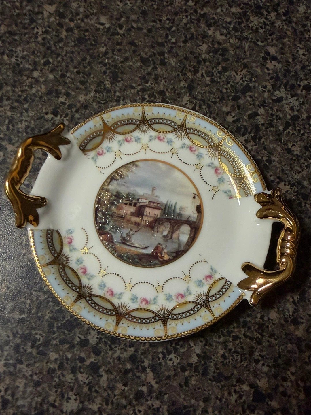 Limoges Decorative Dish with Handles