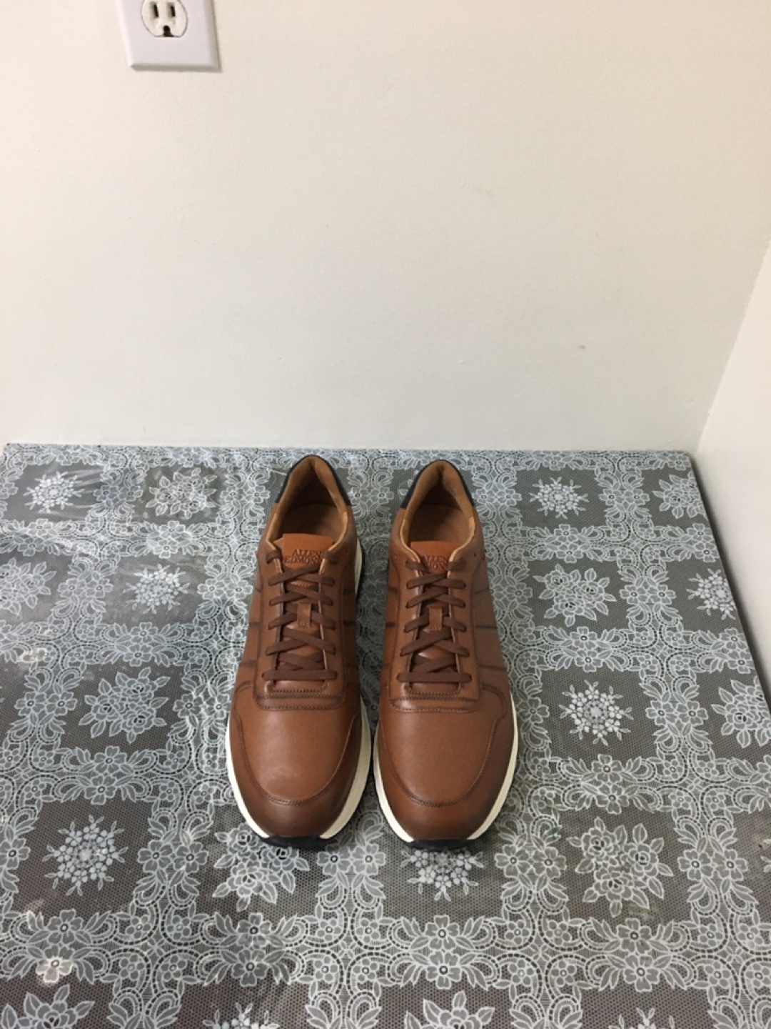 Allen Edmonds Brown Leather Sneakers Size 10