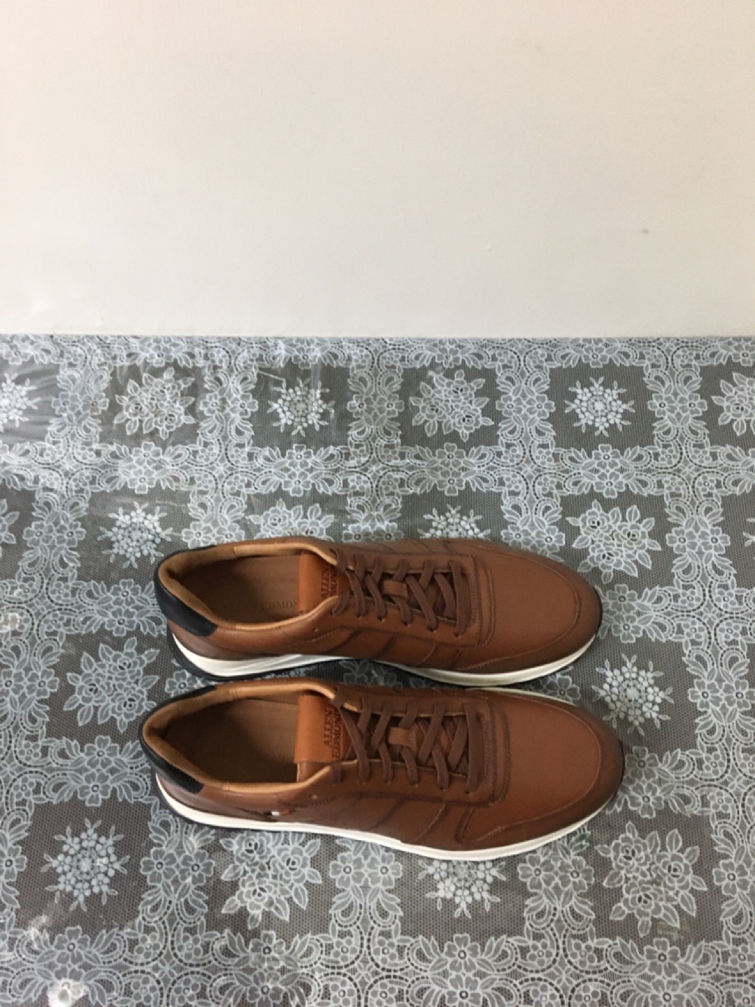 Allen Edmonds Brown Leather Sneakers Size 10 - photo 4
