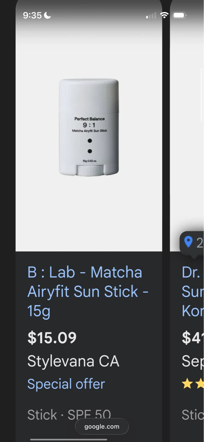 BRAND NEW B:Lab Perfect Balance Matcha Airyfit Sun Stick SPF 50+ - photo 3