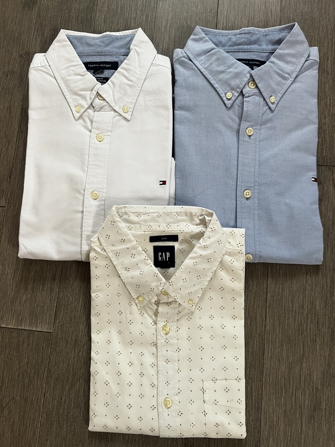 NEW Tommy Hilfiger button down  shirts and Gap shirt - Size L