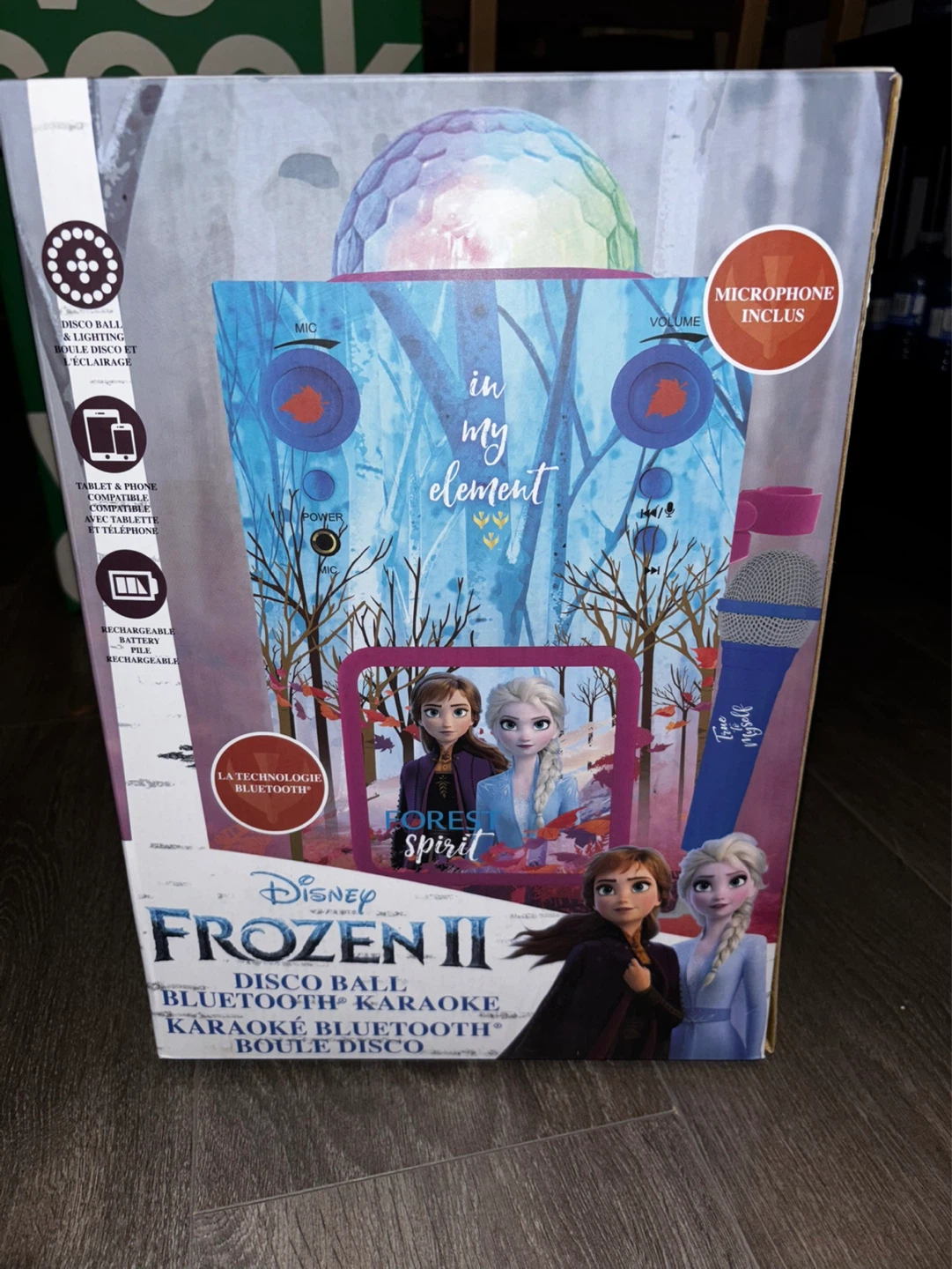 Disney Frozen II Disco Ball Bluetooth Karaoke Machine - photo 2