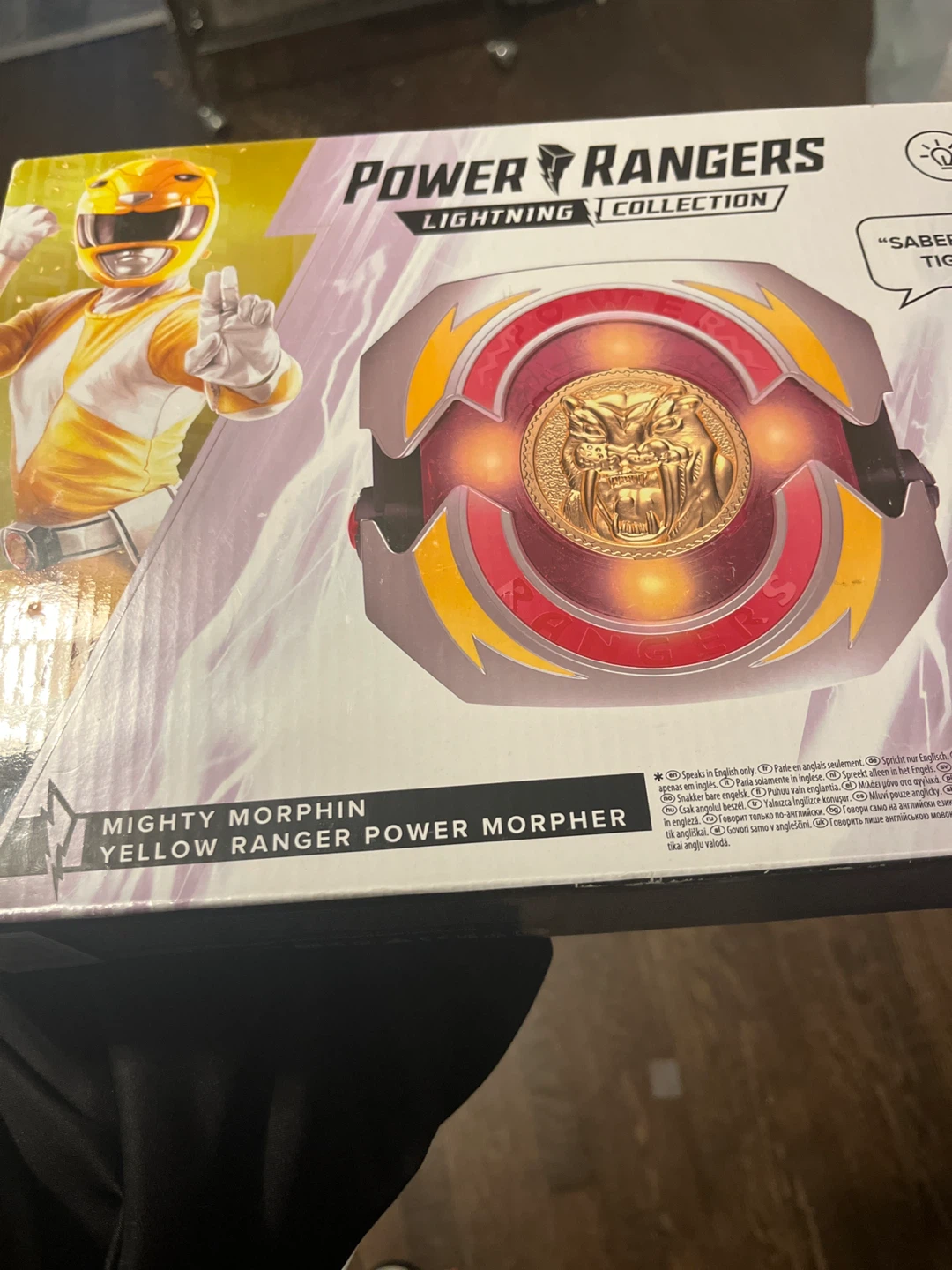 Mighty Morphin Yellow Ranger Power Morpher with 5 Coins