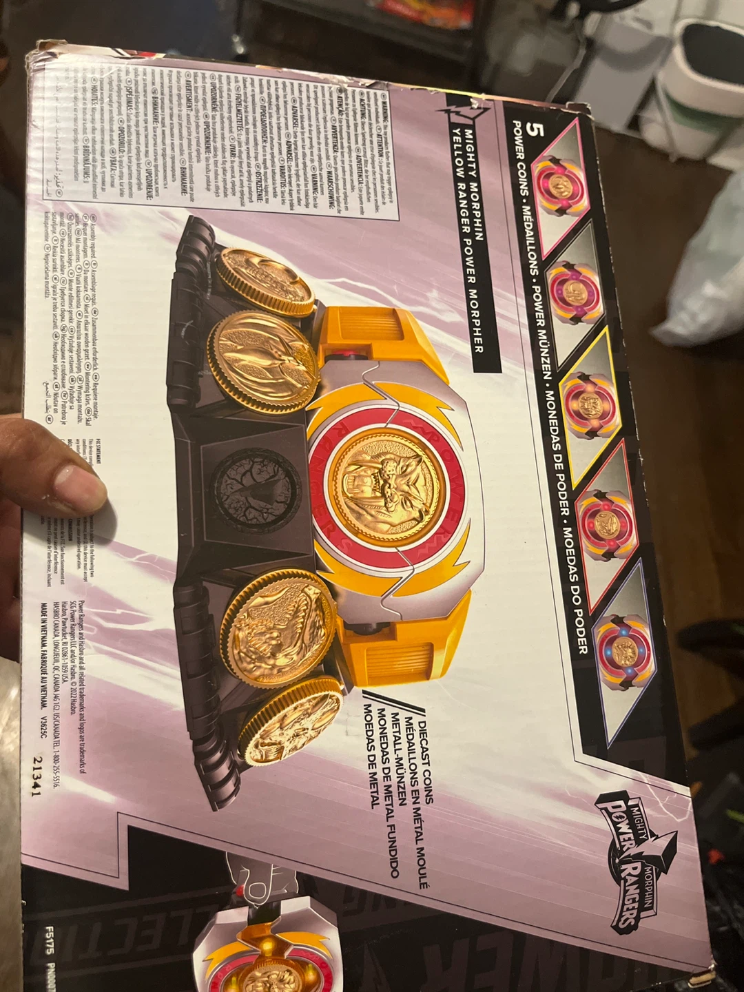 Mighty Morphin Yellow Ranger Power Morpher with 5 Coins - photo 2
